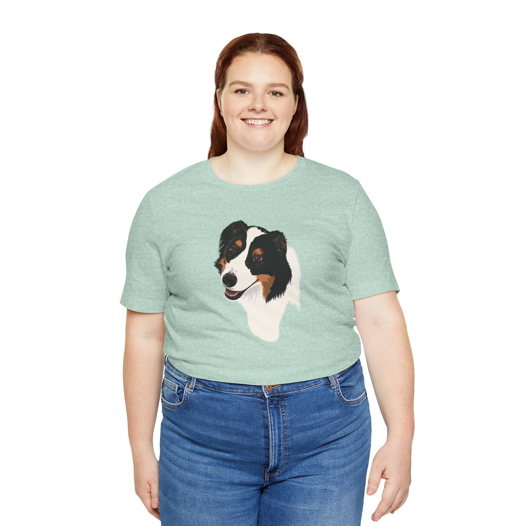 Loyal Sheepdog Portrait | Unisex T-Shirt