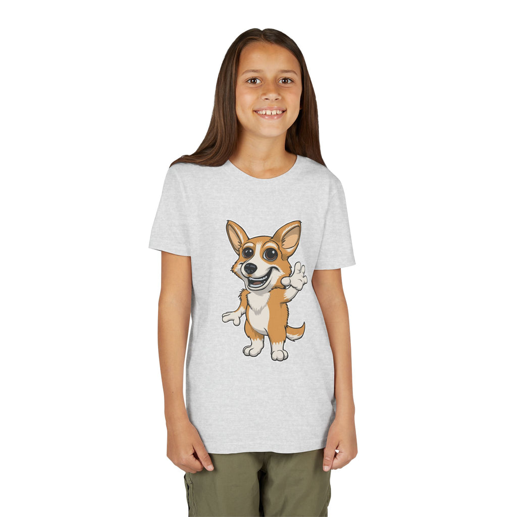 Cartoon Corgi Kids T-Shirt | Cute Dog Lover Tee for Boys & Girls