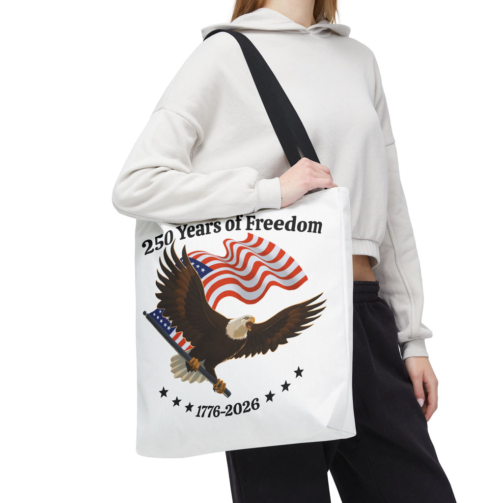 America 250th Anniversary Eagle | White Tote Bag