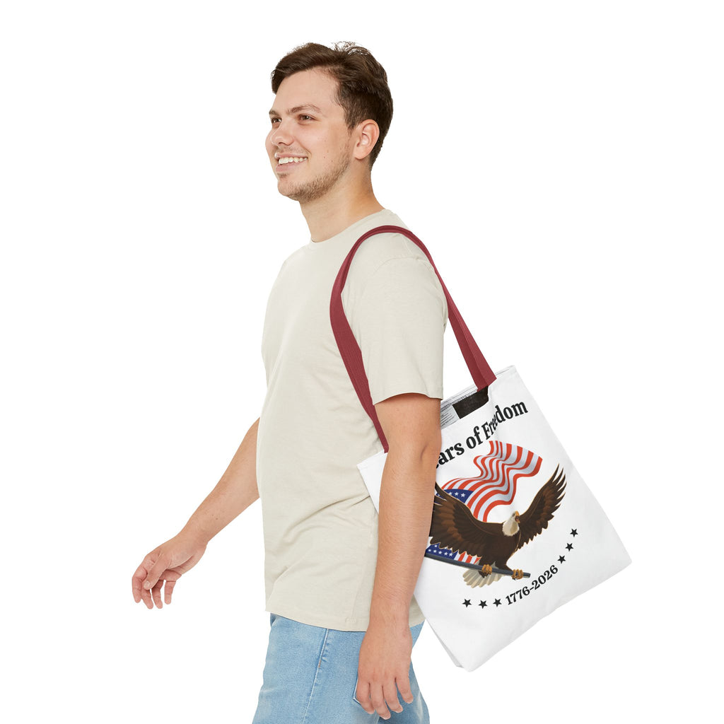 America 250th Anniversary Eagle | White Tote Bag