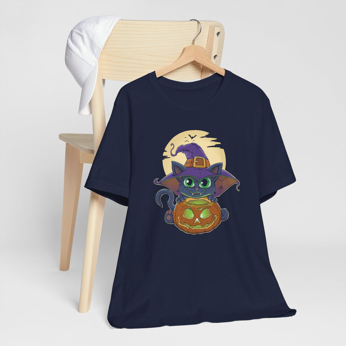 Pumpkin Witch Cat | Halloween Graphic Tee