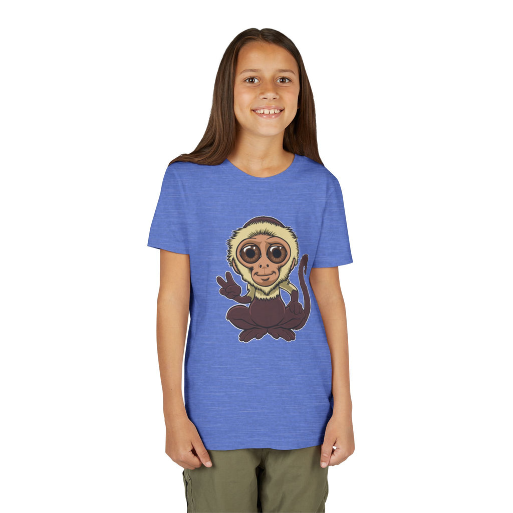 Cartoon Capuchin Kids T-Shirt | Cute Monkey Tee for Boys & Girls