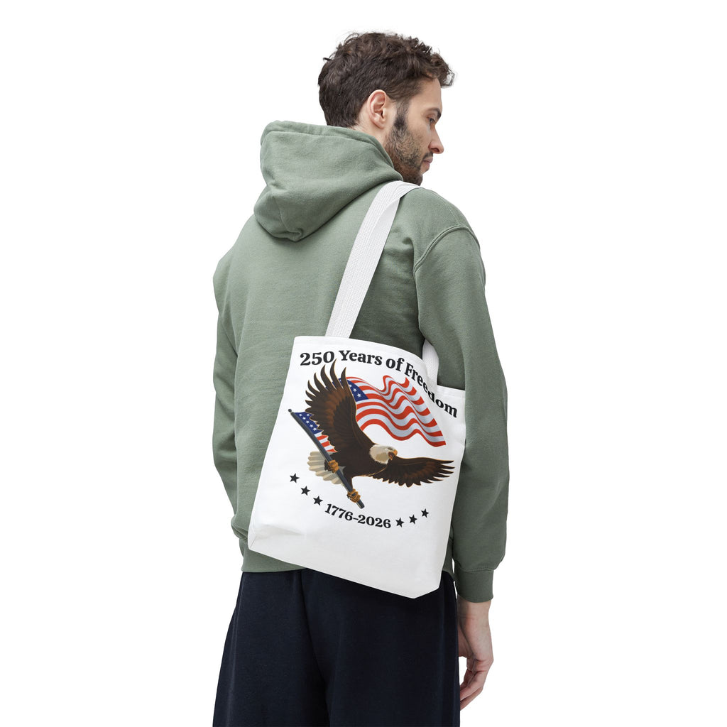 America 250th Anniversary Eagle | White Tote Bag