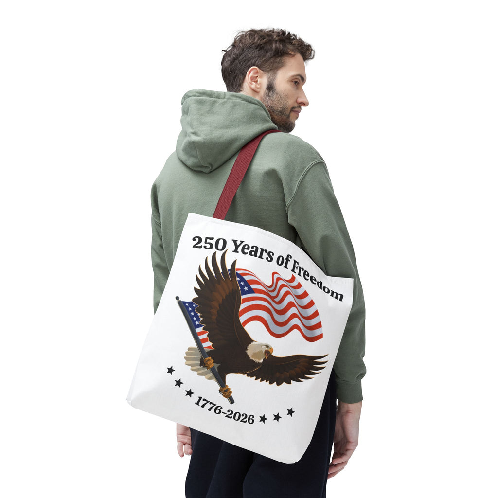 America 250th Anniversary Eagle | White Tote Bag