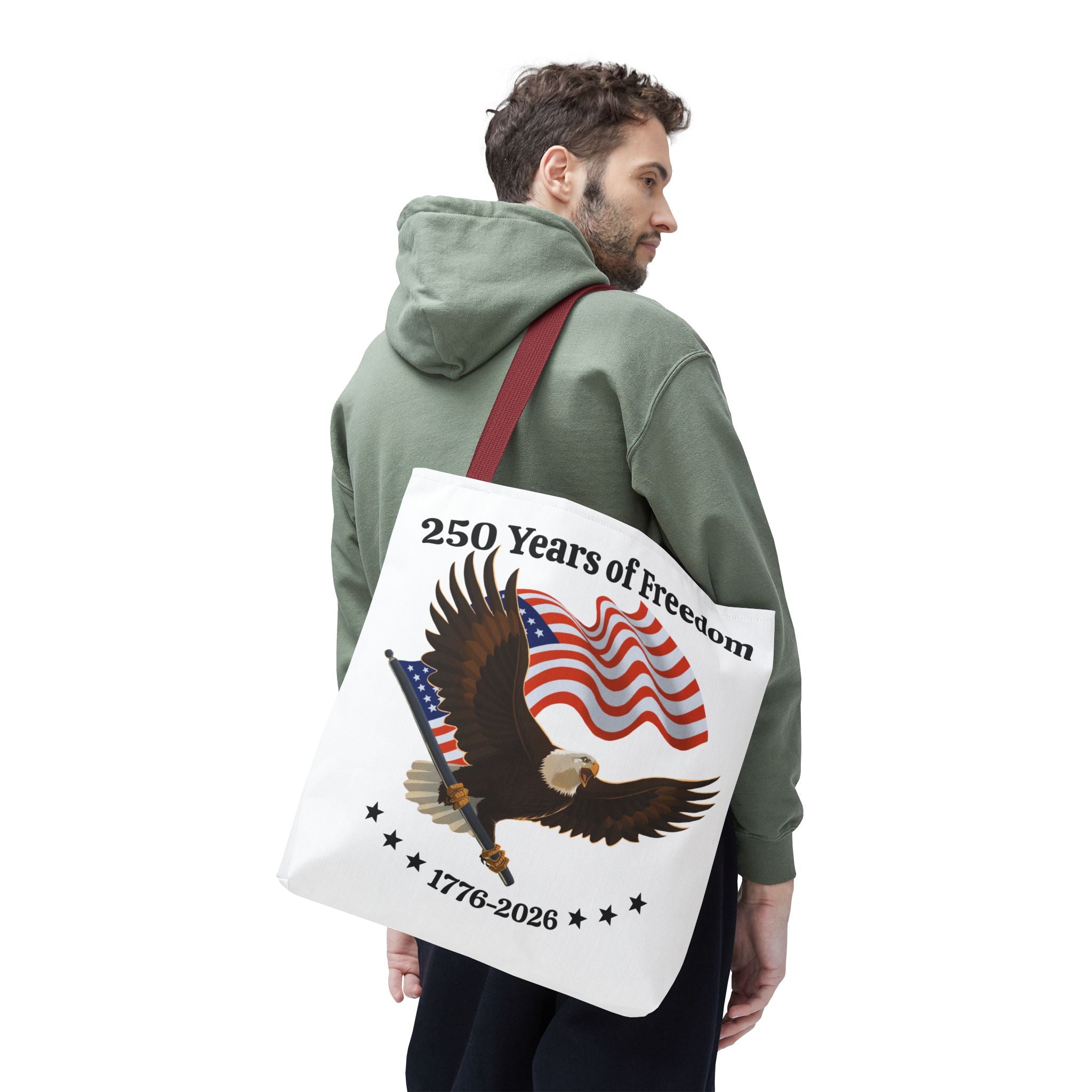 America 250th Anniversary Eagle | White Tote Bag
