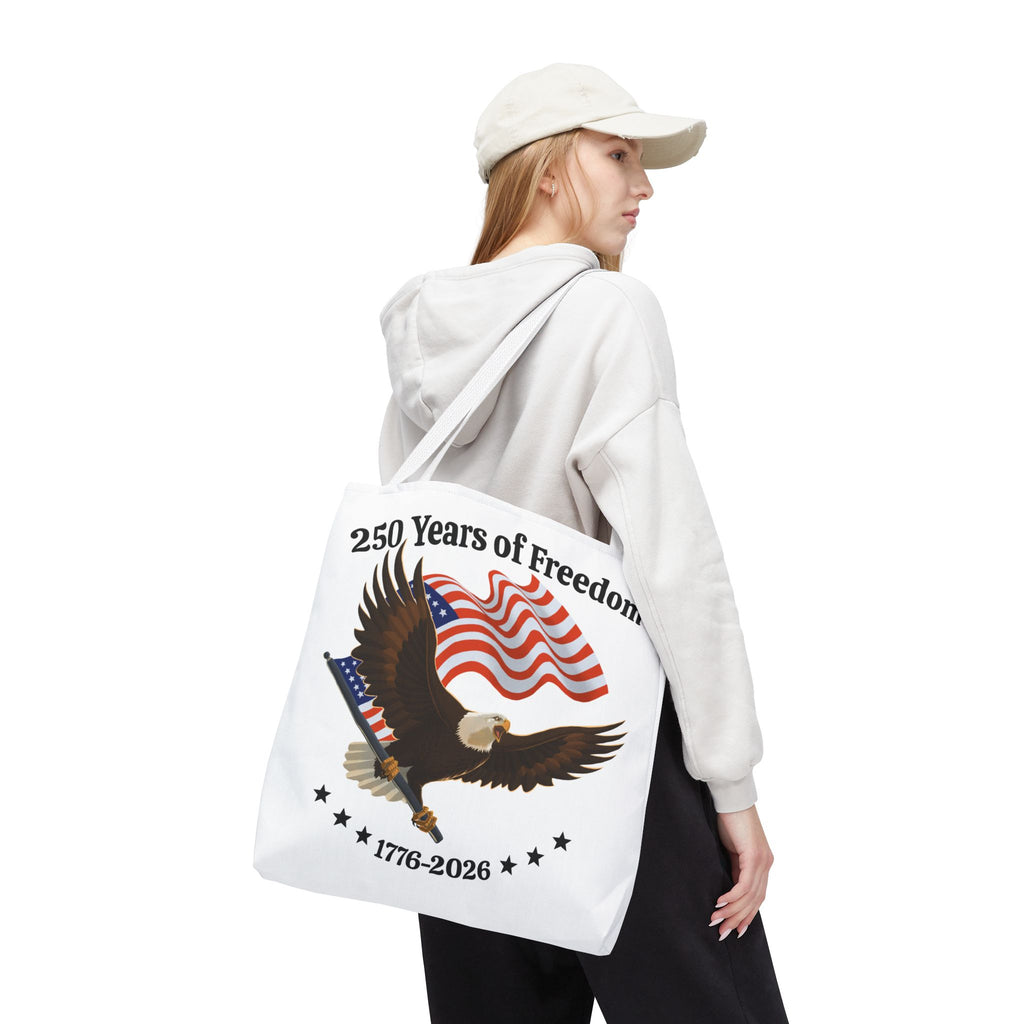 America 250th Anniversary Eagle | White Tote Bag