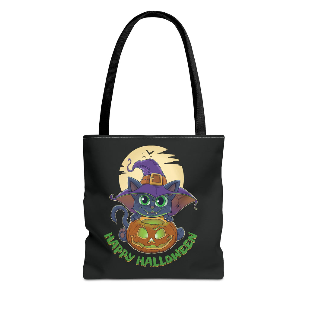 Pumpkin Witch Cat | Halloween Tote Bag