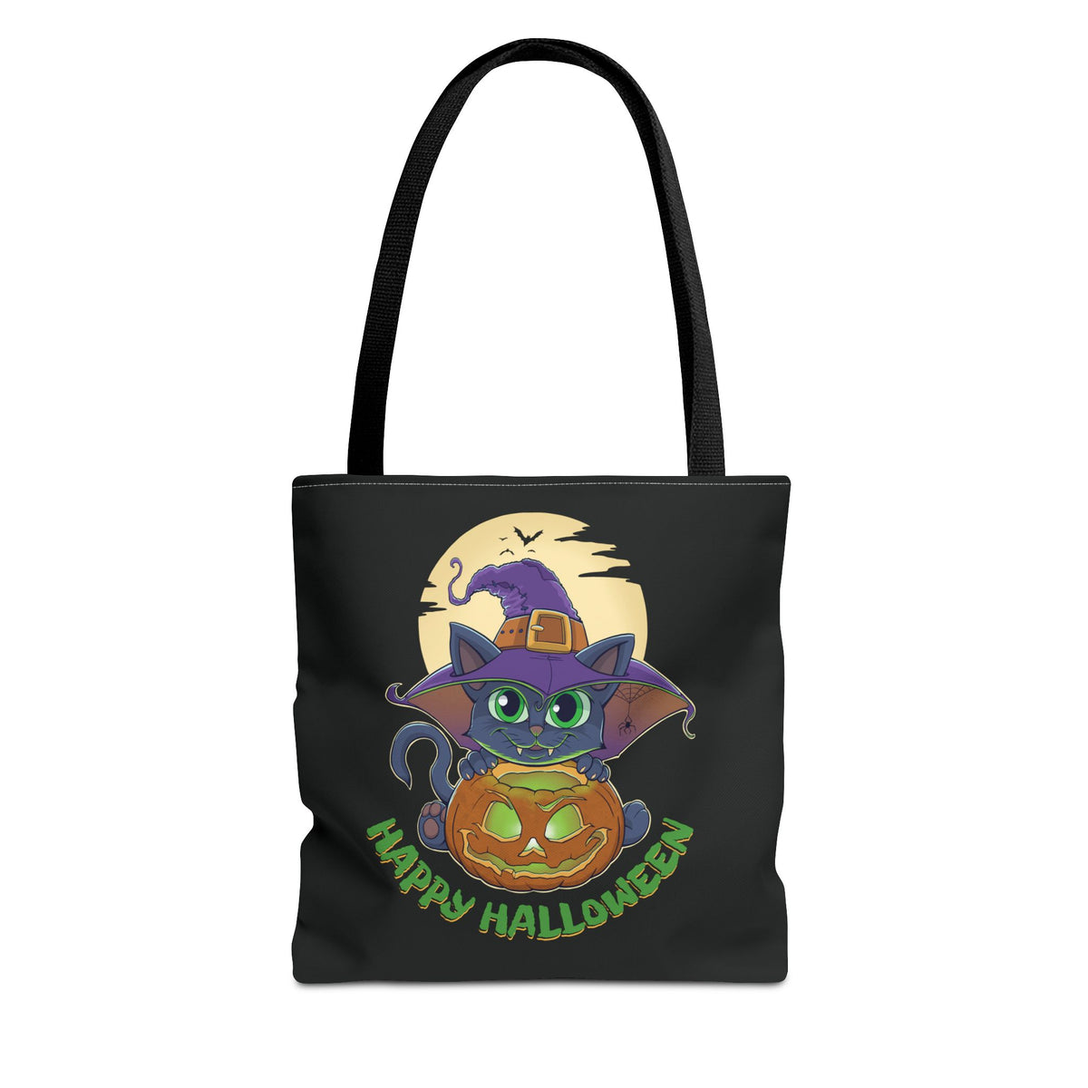 Pumpkin Witch Cat | Halloween Tote Bag