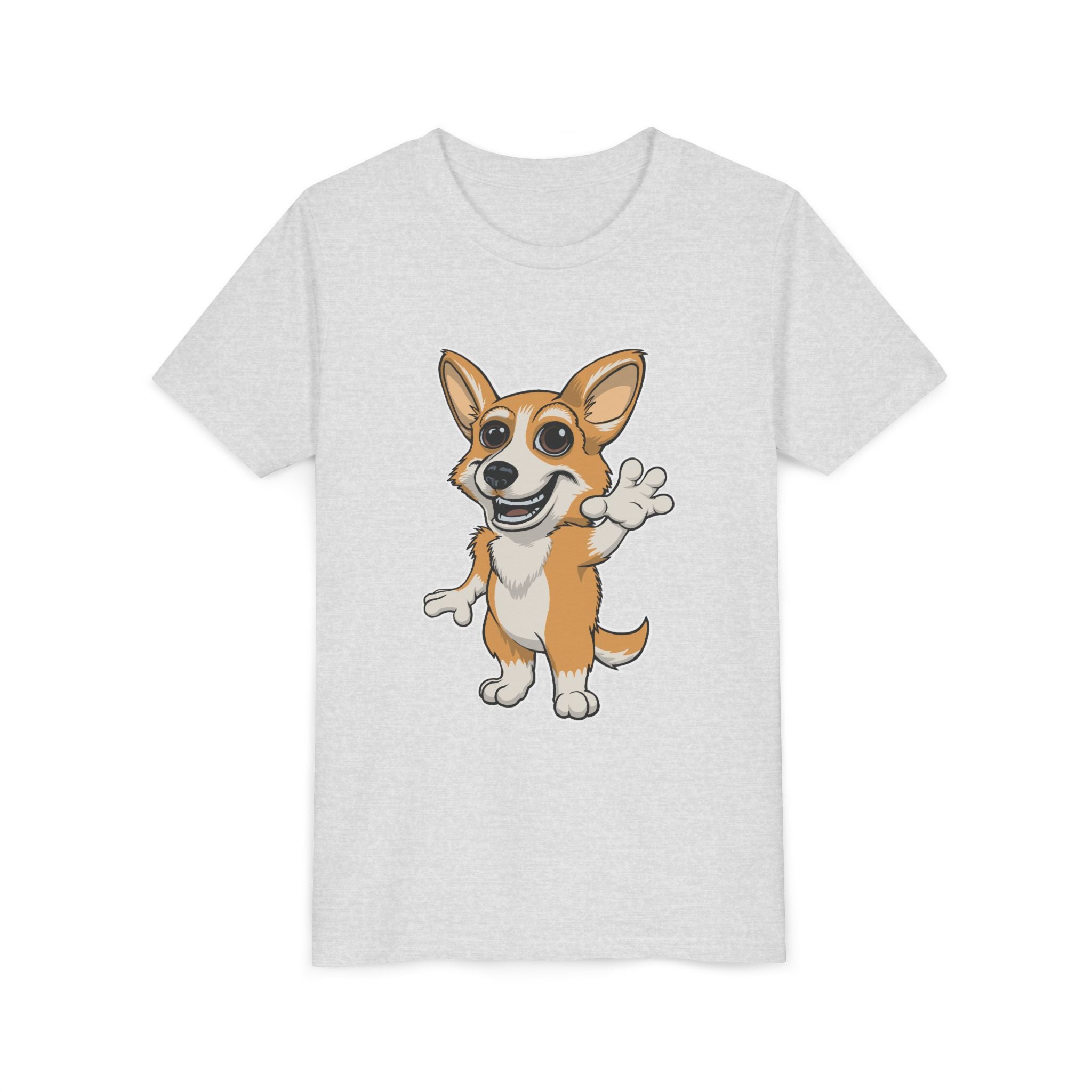 Cartoon Corgi Kids T-Shirt | Cute Dog Lover Tee for Boys & Girls