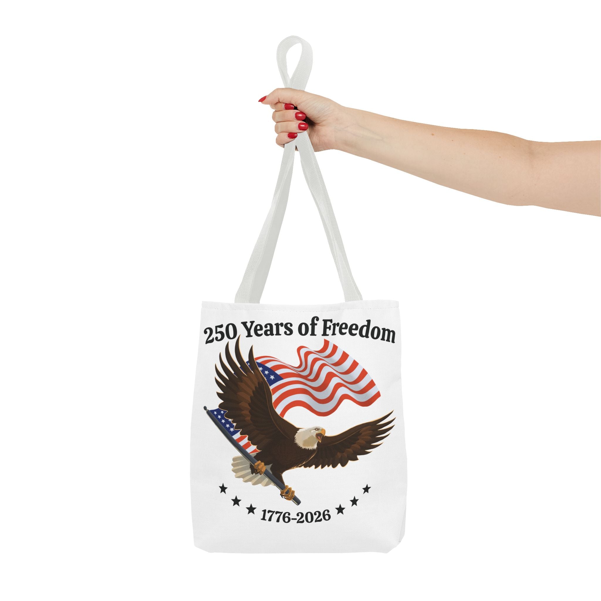 America 250th Anniversary Eagle | White Tote Bag
