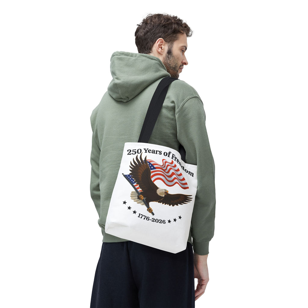 America 250th Anniversary Eagle | White Tote Bag