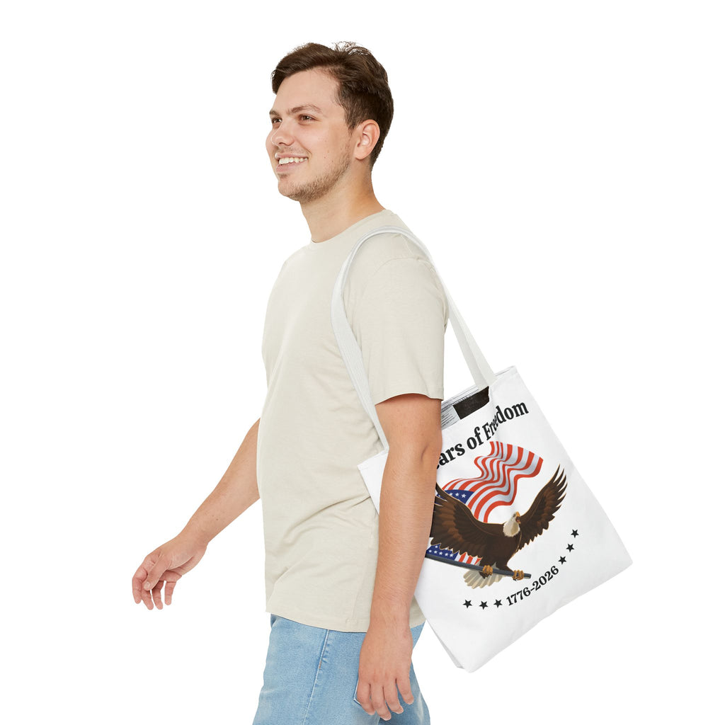 America 250th Anniversary Eagle | White Tote Bag