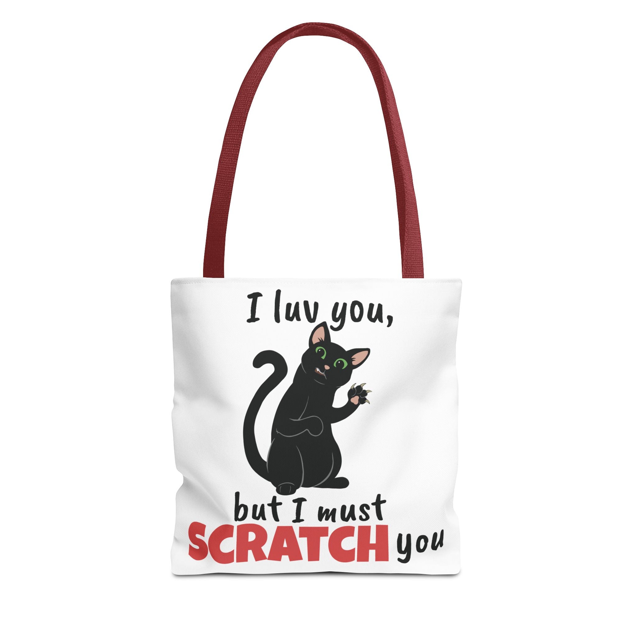Cats Scratch Tote Bag | Funny Cat Design Bag for Cat Lovers