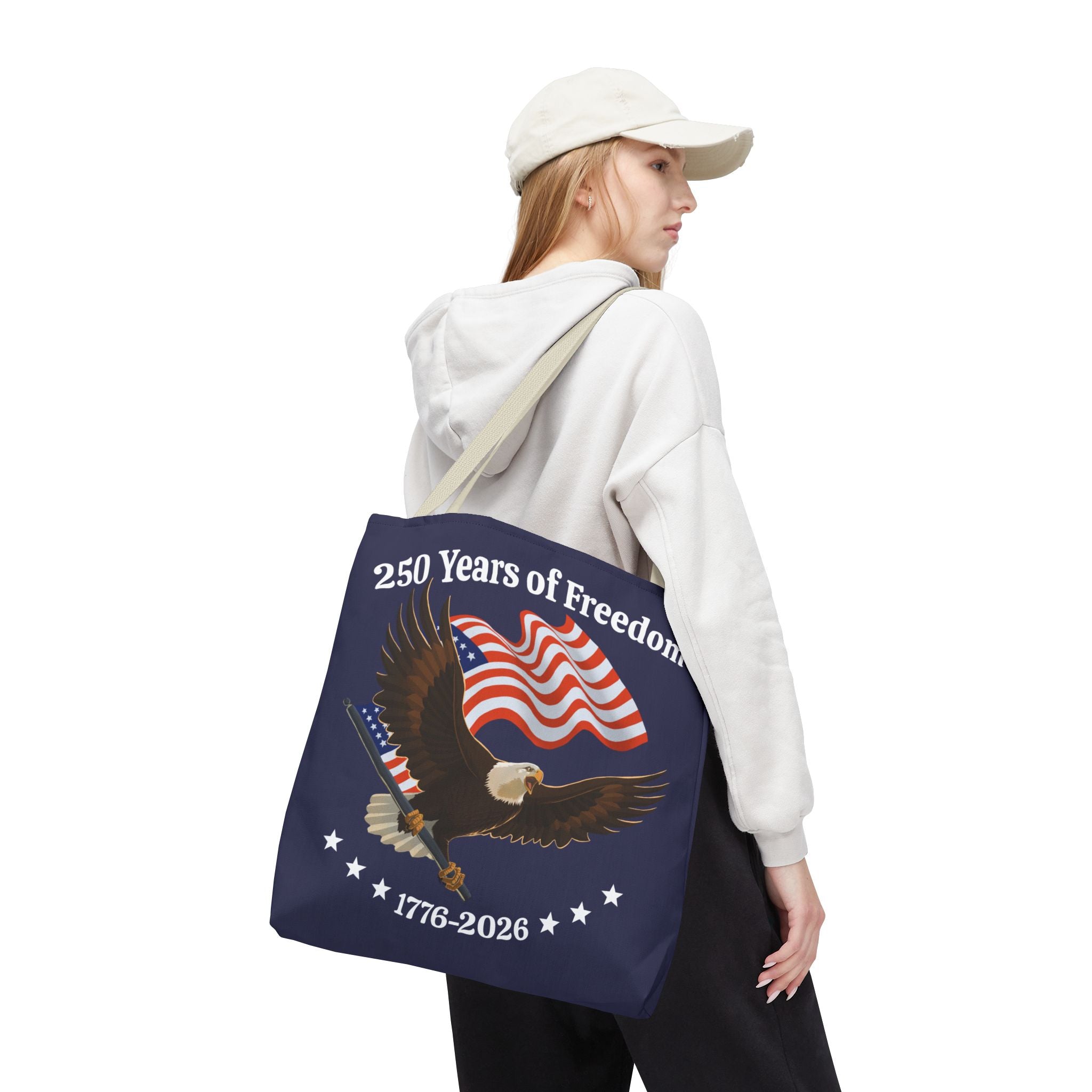 America 250th Anniversary Eagle | Blue Tote Bag