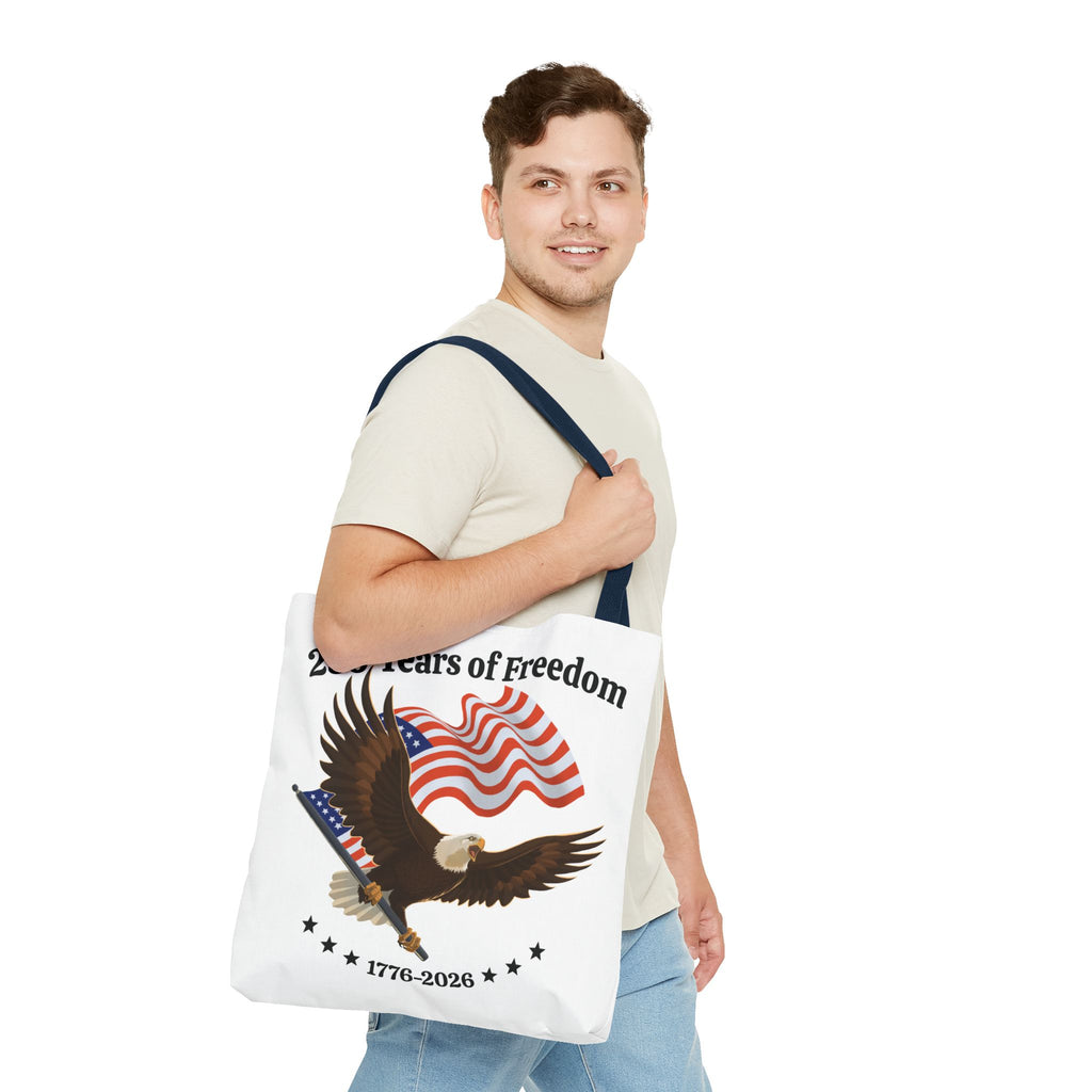 America 250th Anniversary Eagle | White Tote Bag