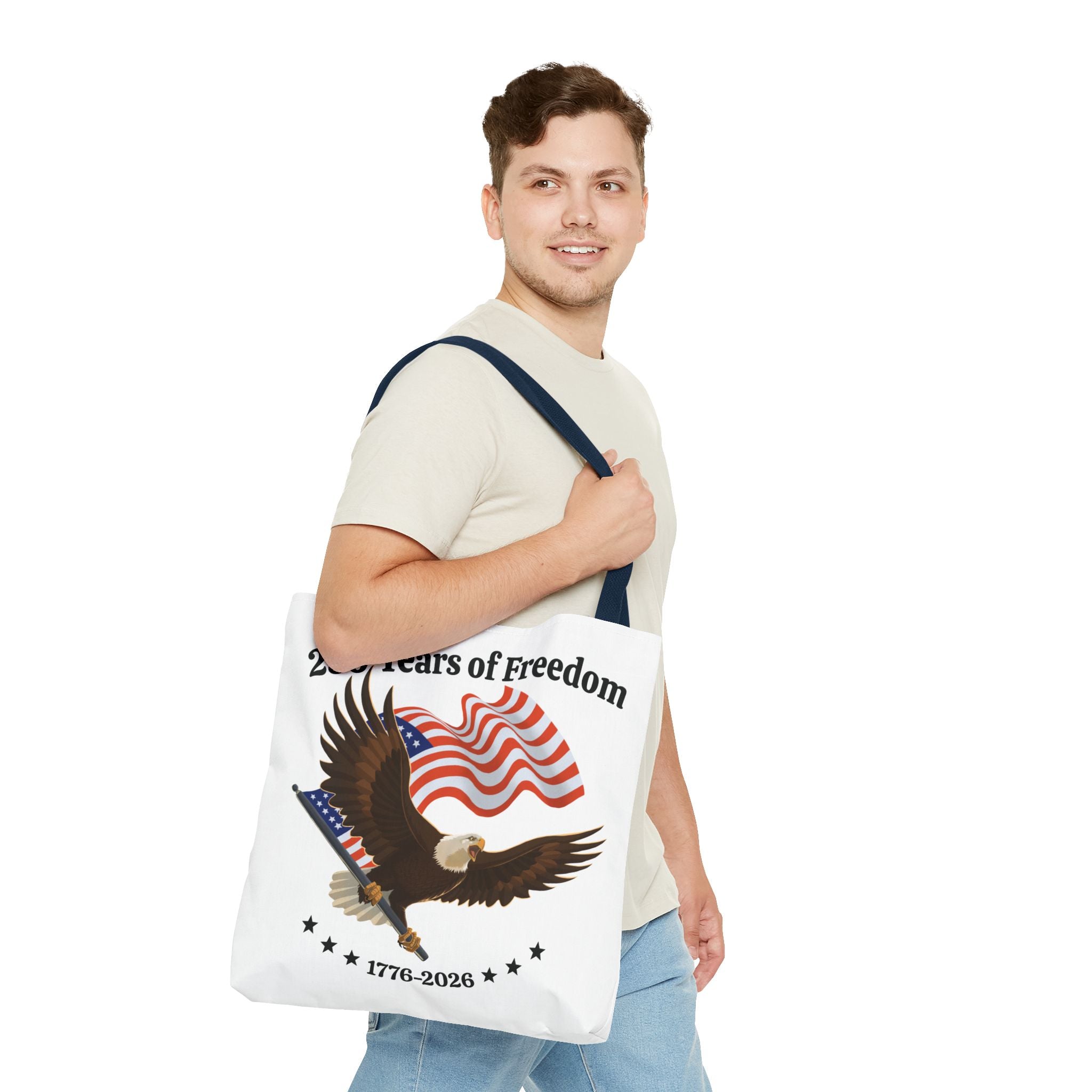 America 250th Anniversary Eagle | White Tote Bag