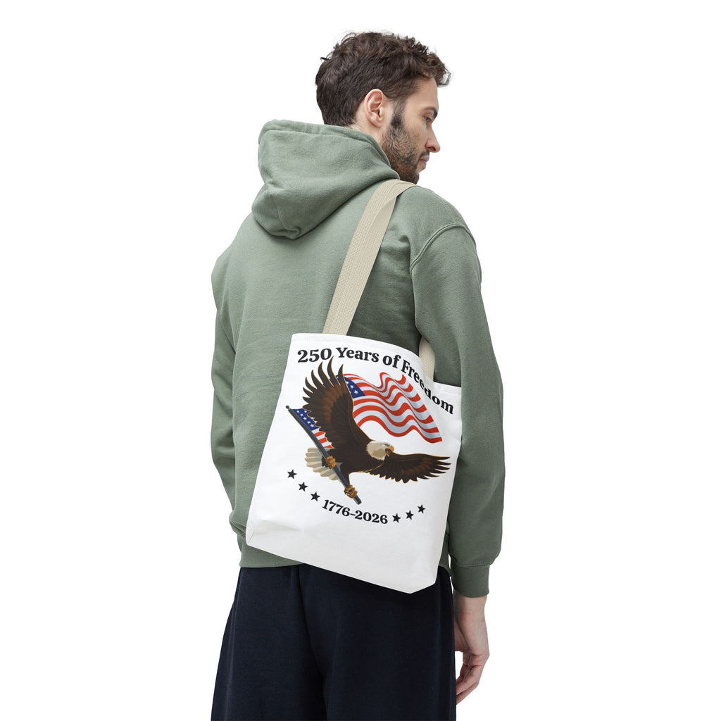 America 250th Anniversary Eagle | White Tote Bag