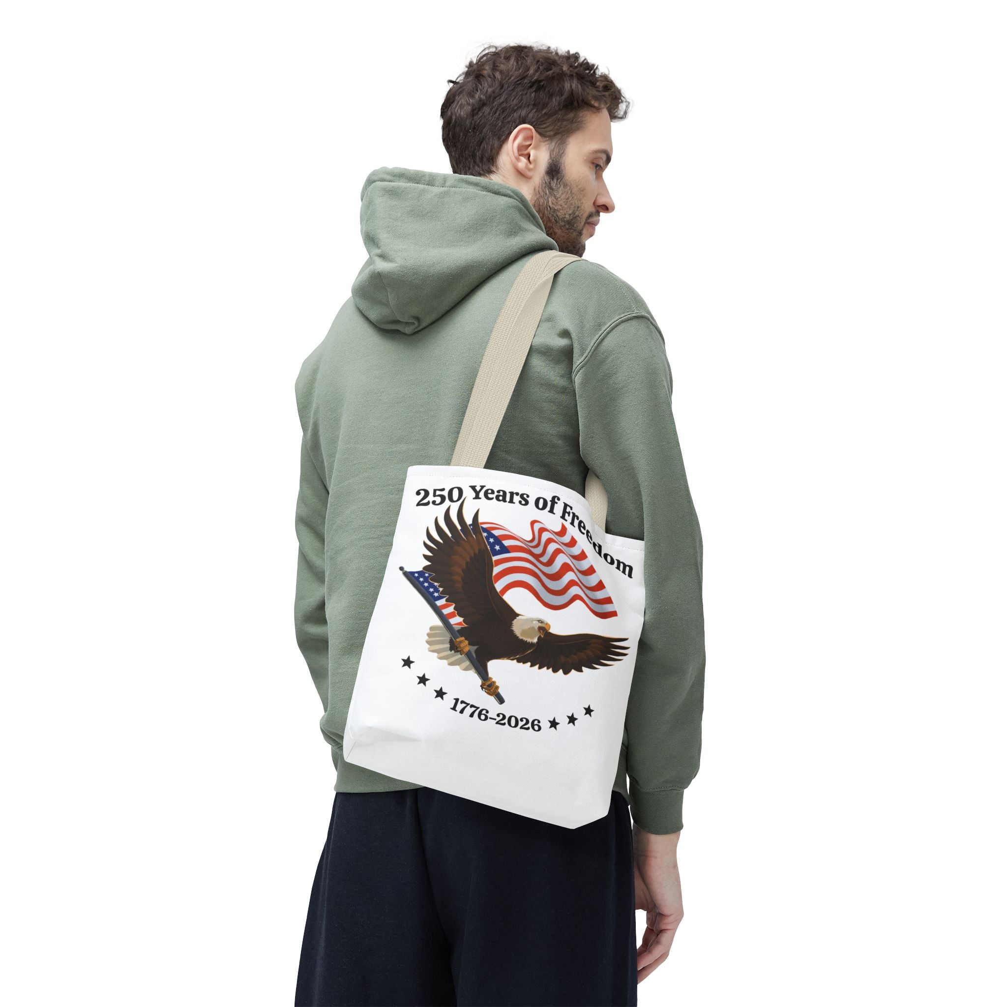 America 250th Anniversary Eagle | White Tote Bag