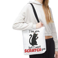 Cats Scratch Tote Bag | Funny Cat Design Bag for Cat Lovers