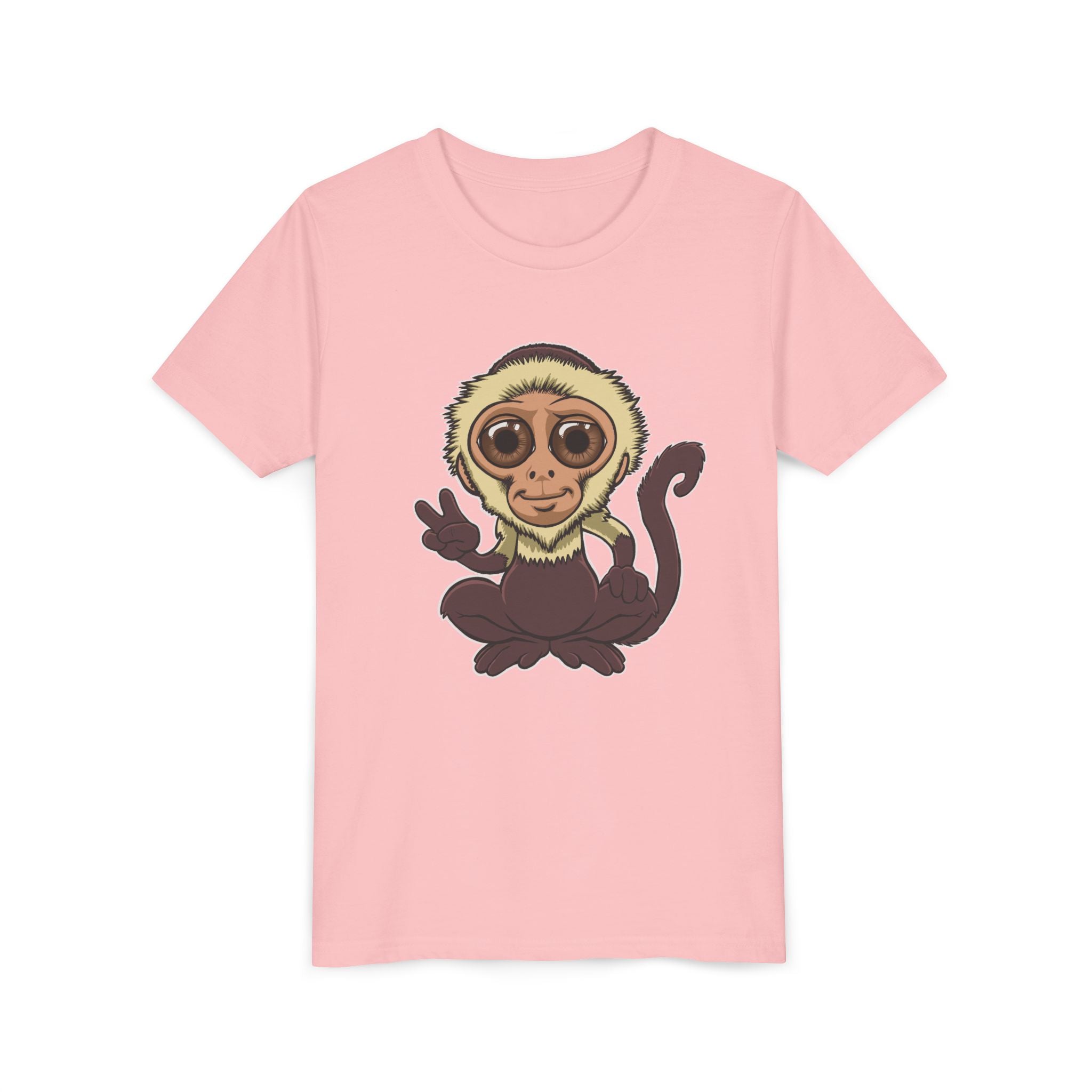 Cartoon Capuchin Kids T-Shirt | Cute Monkey Tee for Boys & Girls