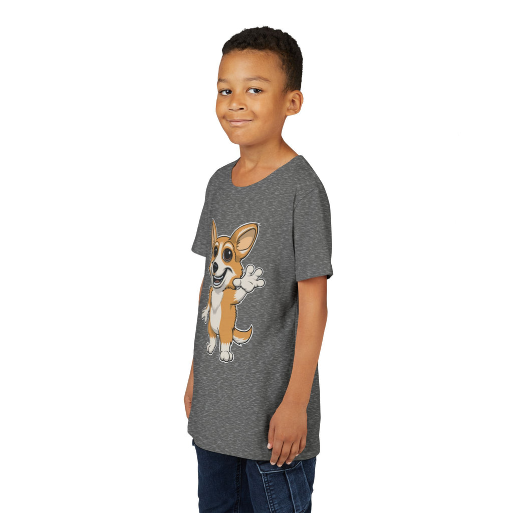 Cartoon Corgi Kids T-Shirt | Cute Dog Lover Tee for Boys & Girls