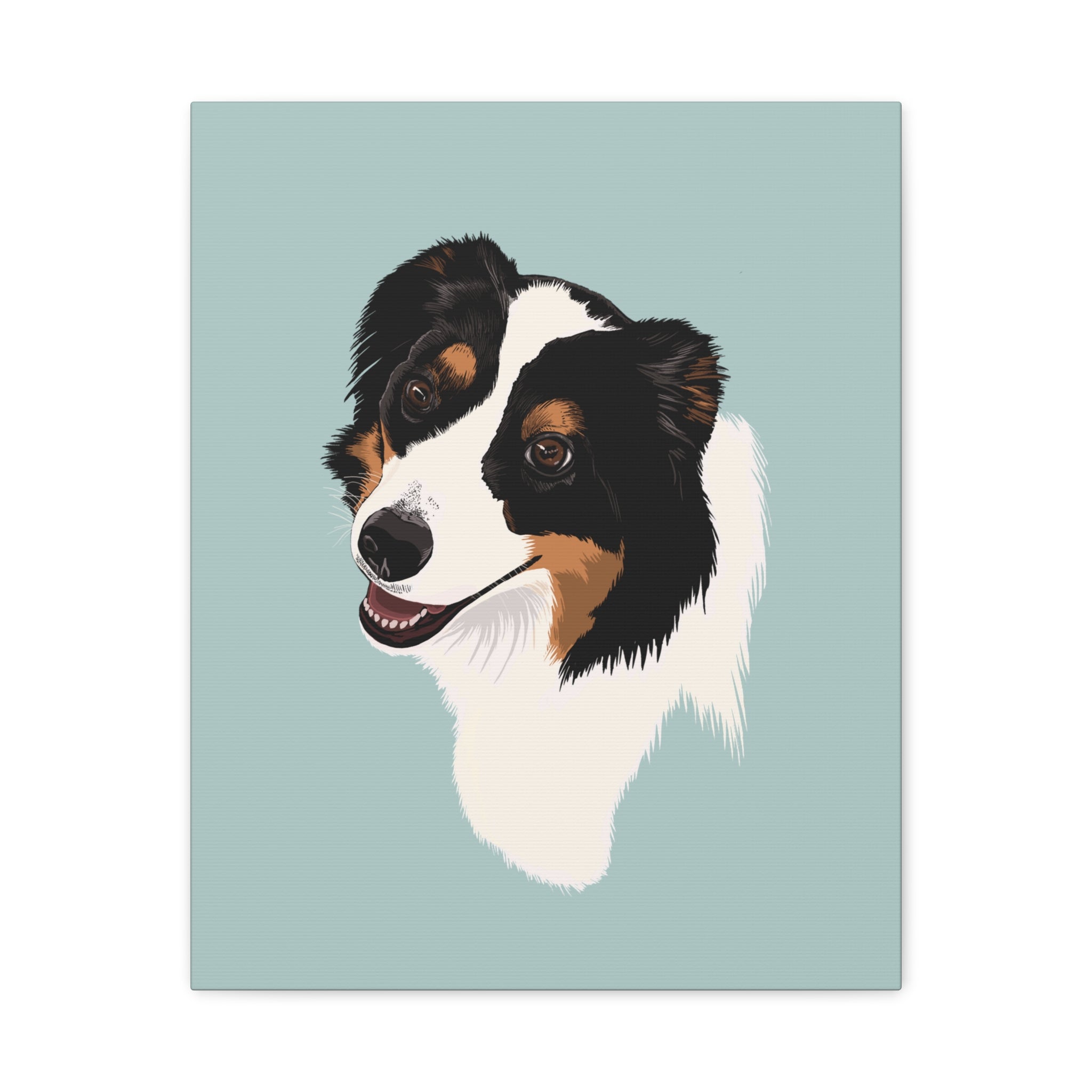 Loyal Sheepdog Portrait | Print | Dog Wall Art | Vertical