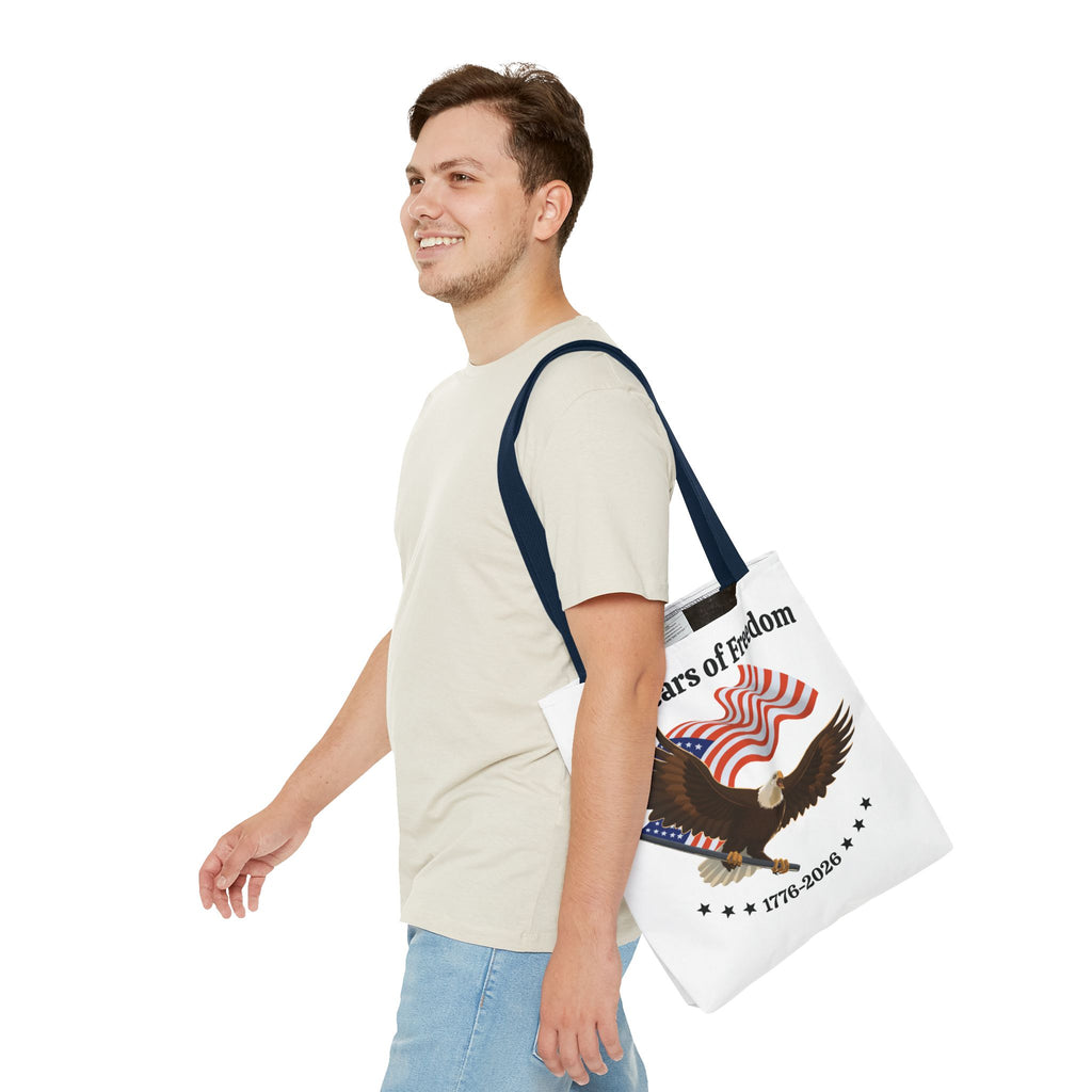 America 250th Anniversary Eagle | White Tote Bag