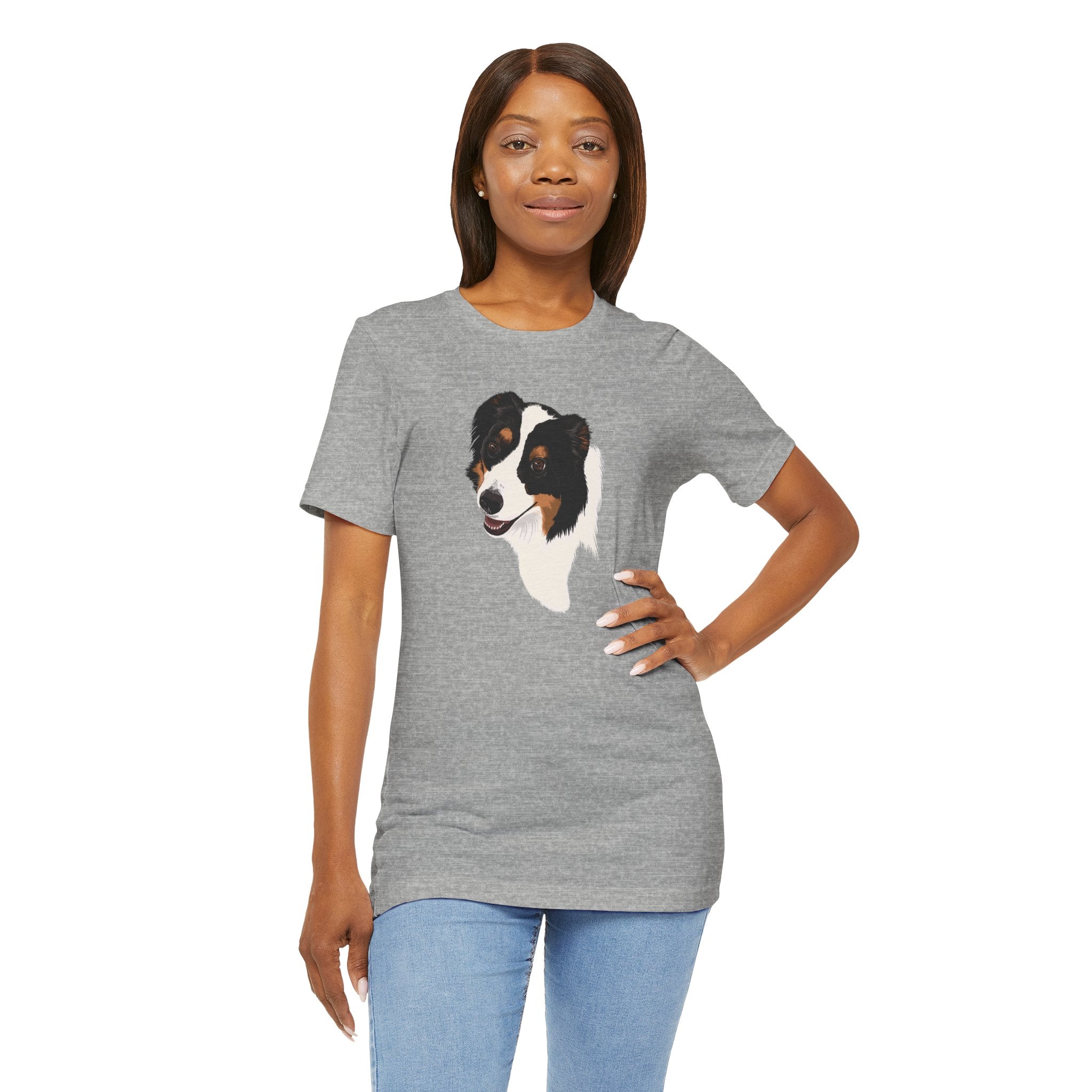 Loyal Sheepdog Portrait | Unisex T-Shirt