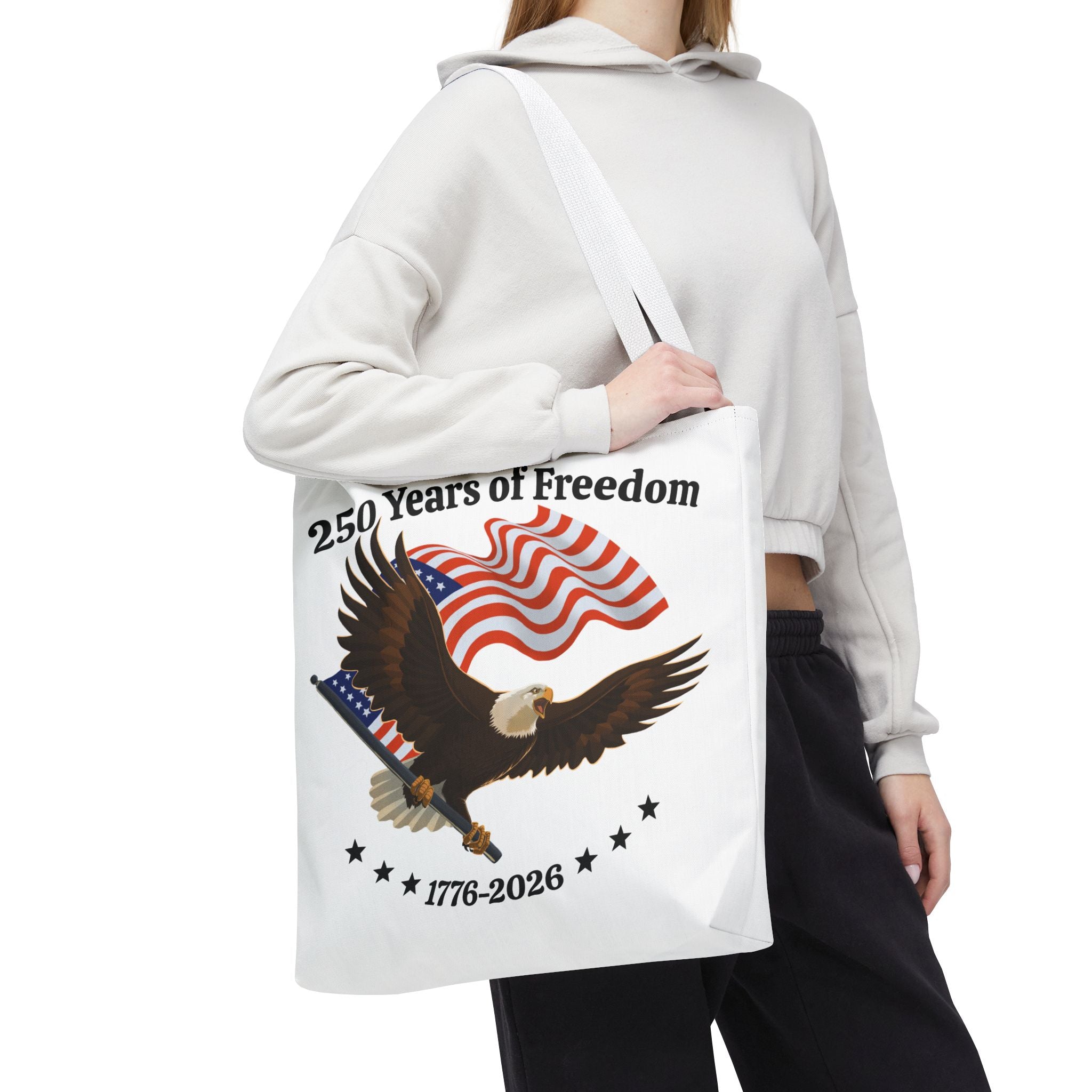 America 250th Anniversary Eagle | White Tote Bag