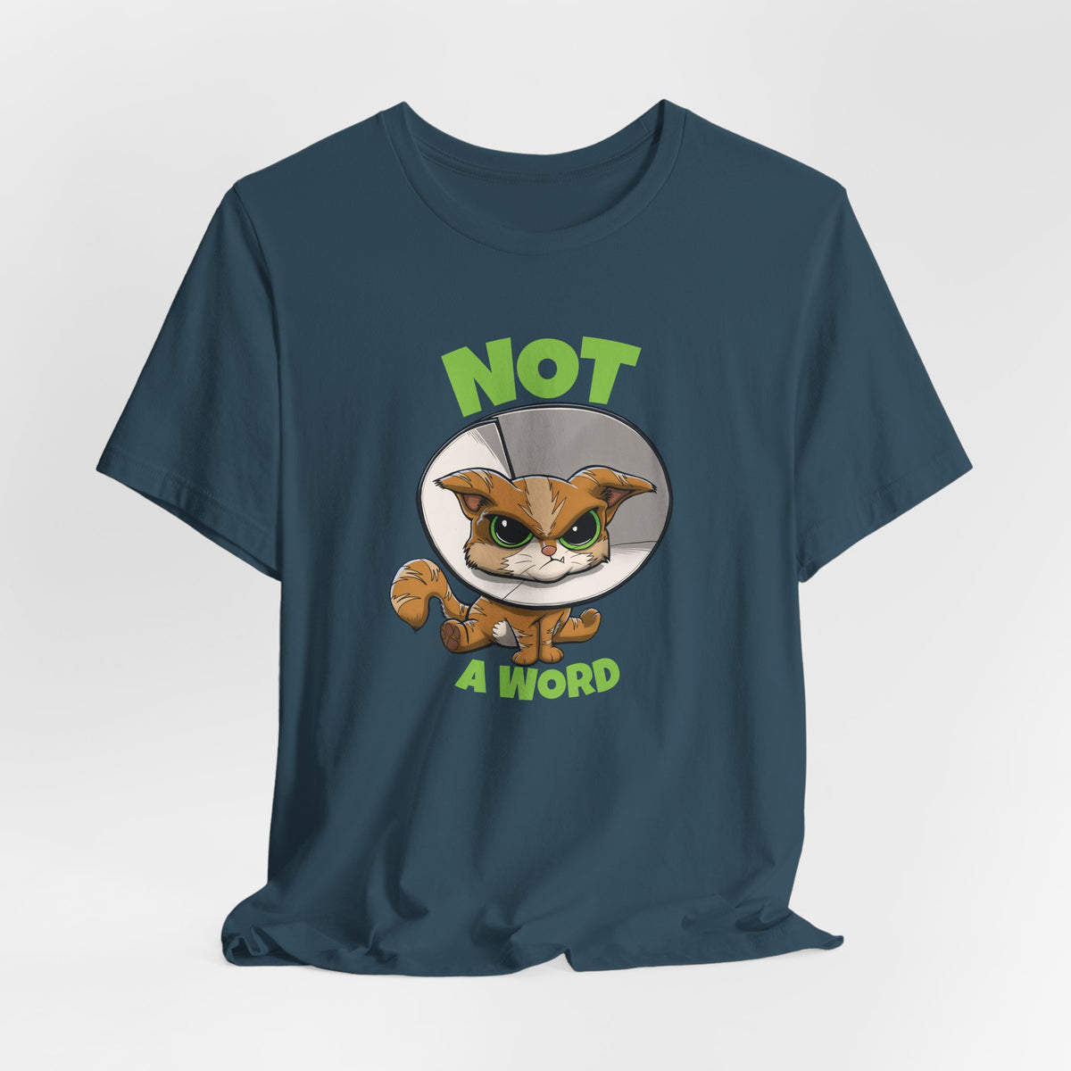 Not a Word | Angry Conehead Cat Unisex Tee