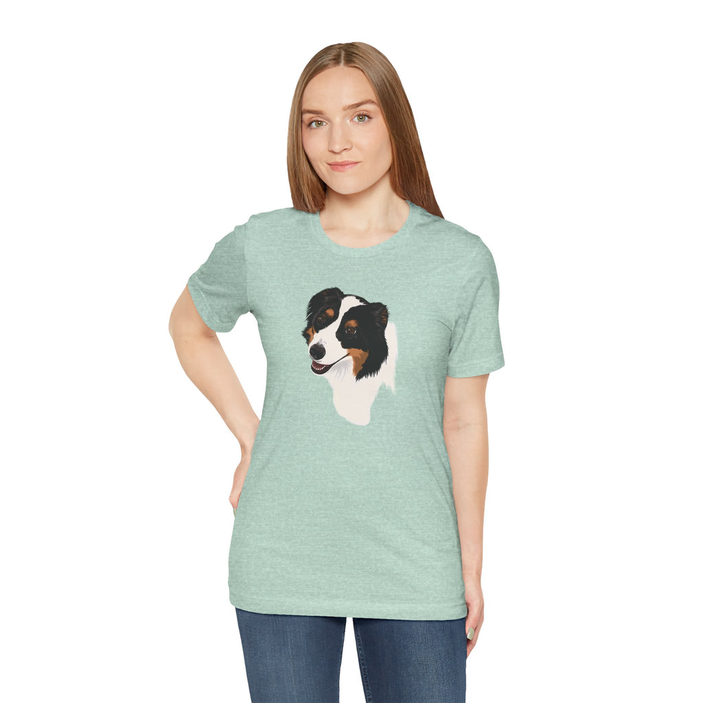 Loyal Sheepdog Portrait | Unisex T-Shirt