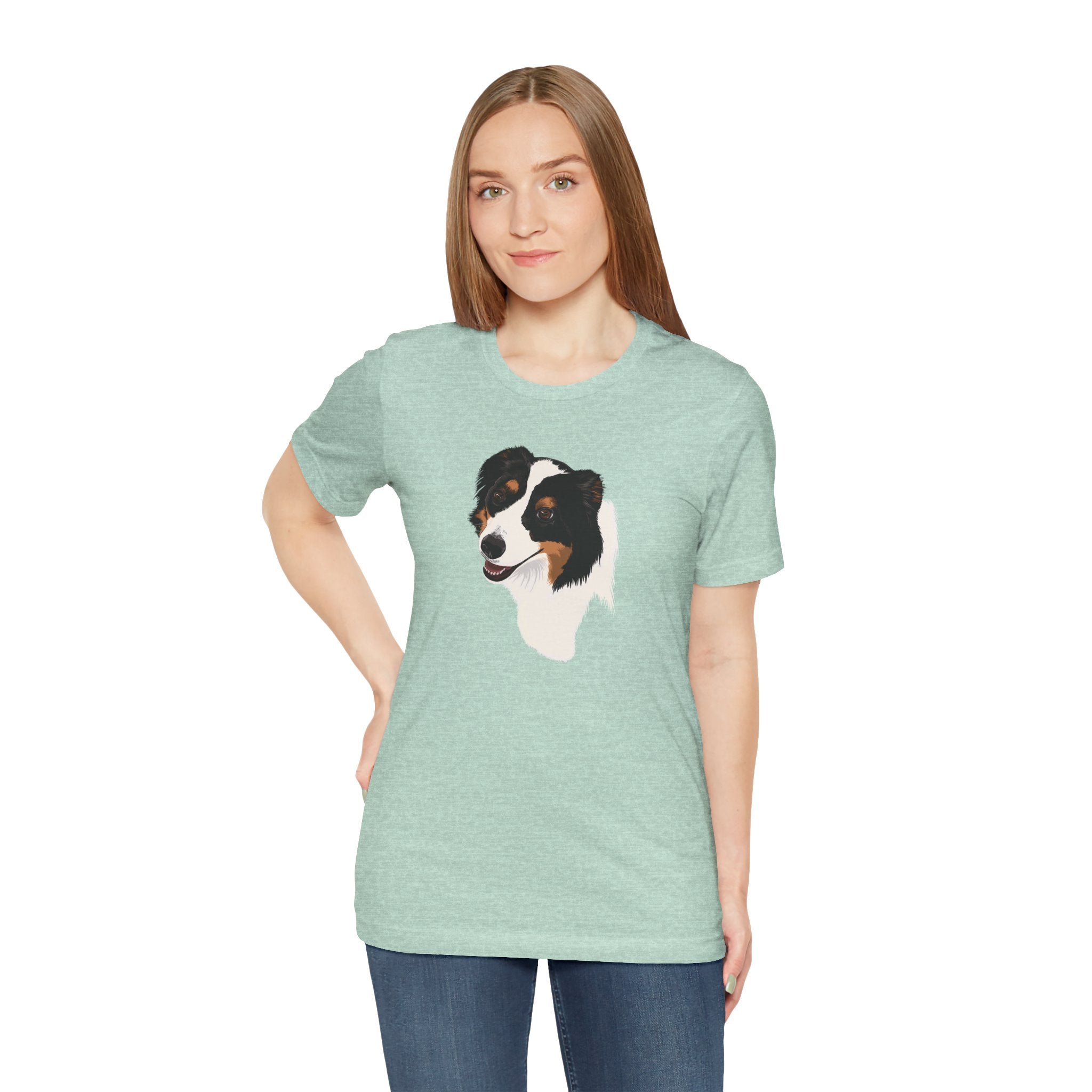 Loyal Sheepdog Portrait | Unisex T-Shirt