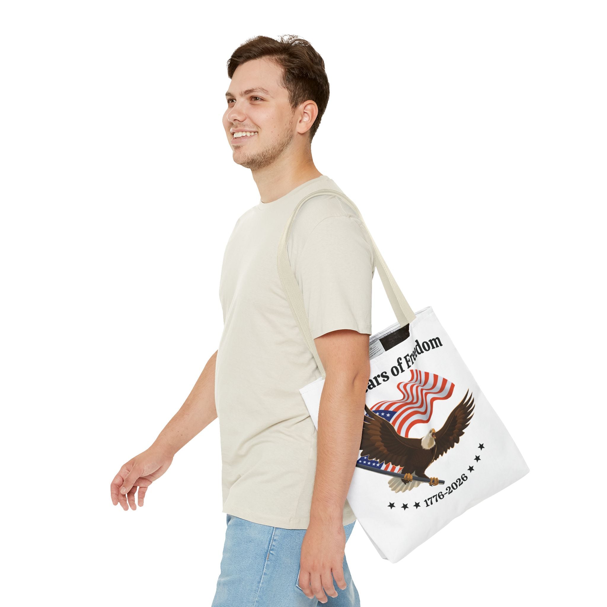 America 250th Anniversary Eagle | White Tote Bag