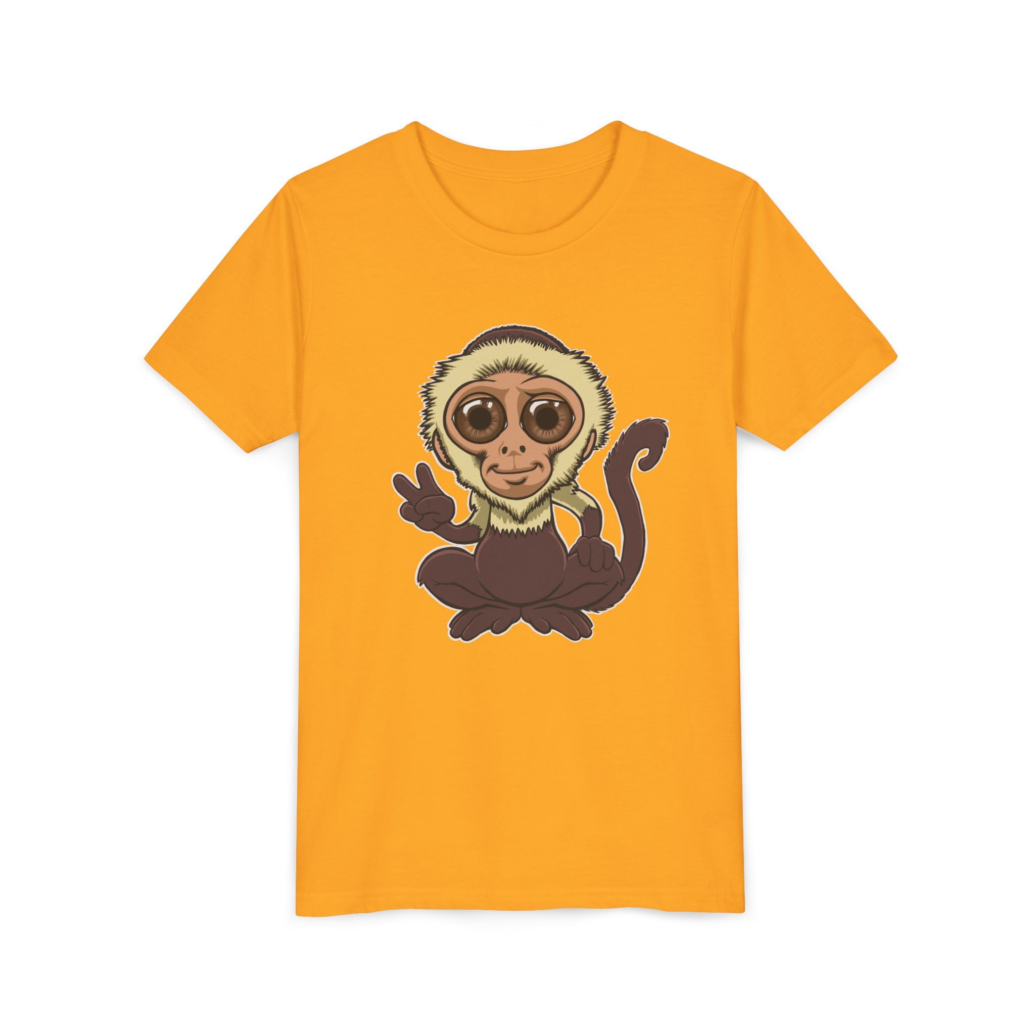 Cartoon Capuchin Kids T-Shirt | Cute Monkey Tee for Boys & Girls