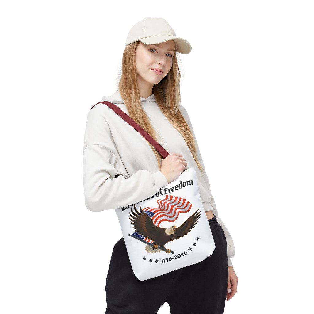 America 250th Anniversary Eagle | White Tote Bag