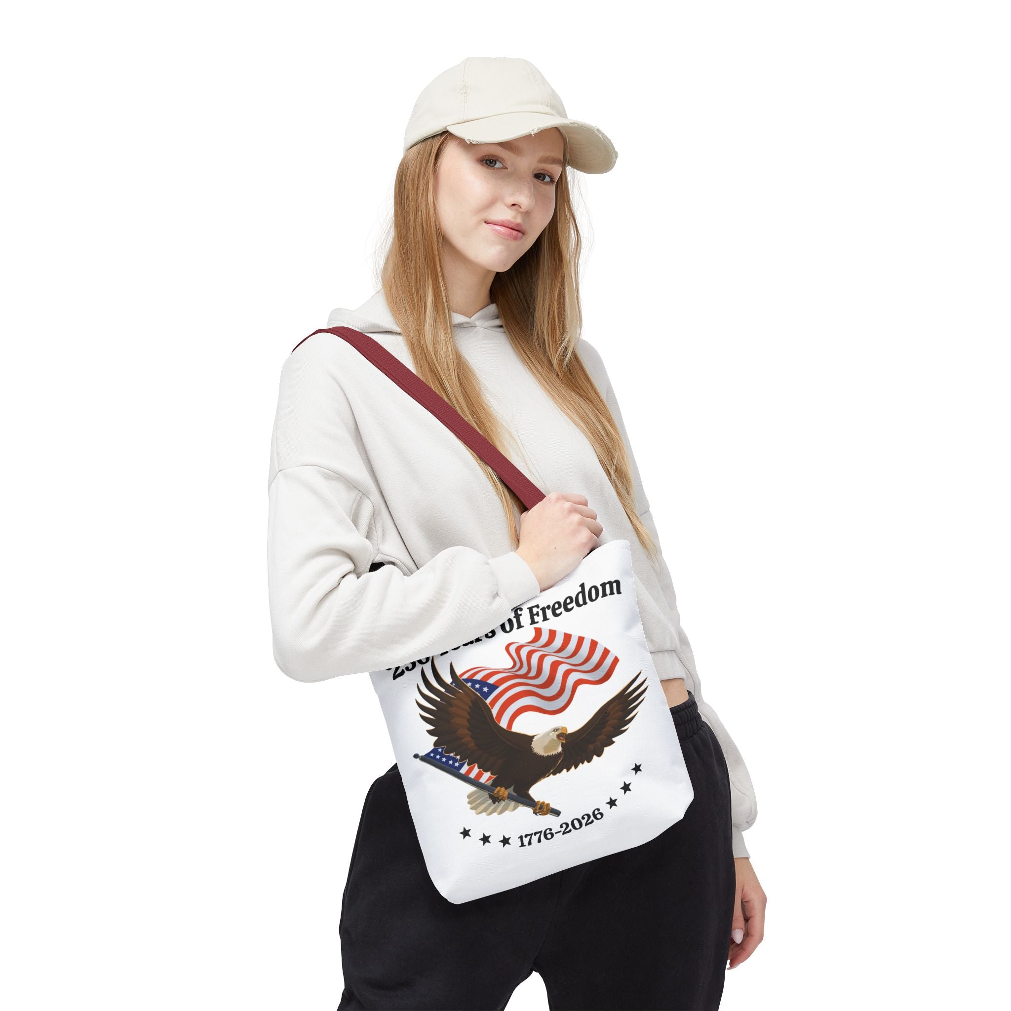 America 250th Anniversary Eagle | White Tote Bag