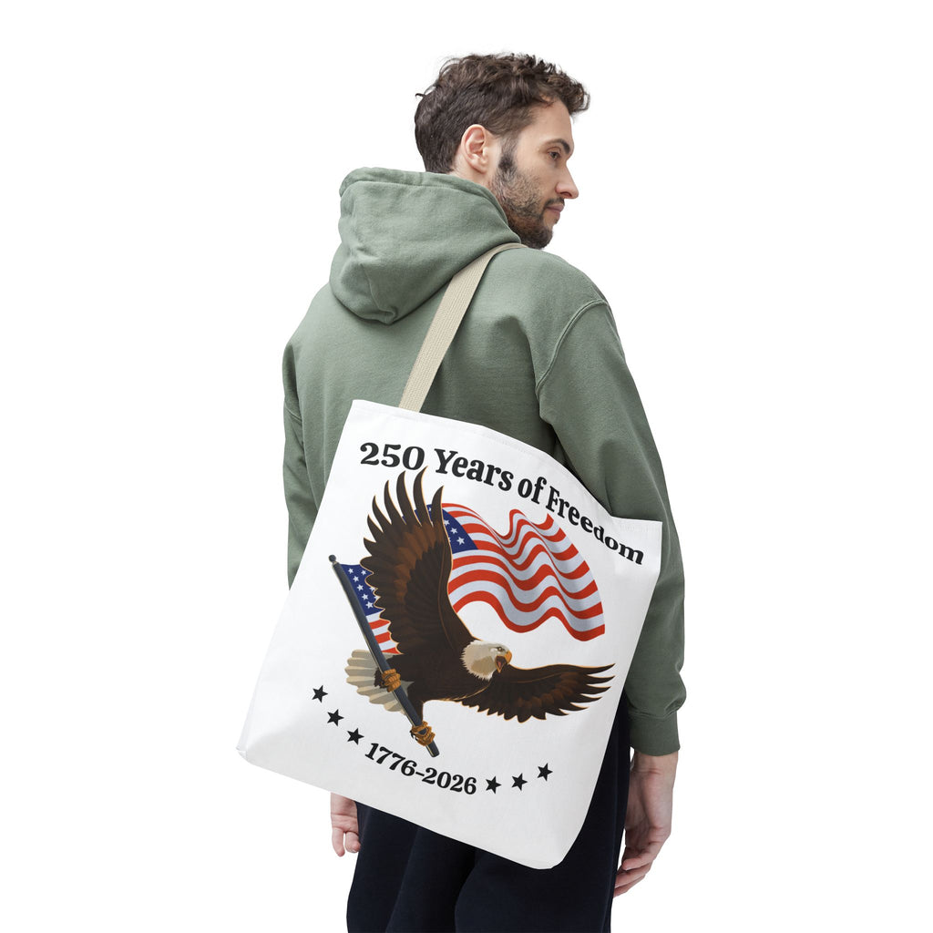 America 250th Anniversary Eagle | White Tote Bag