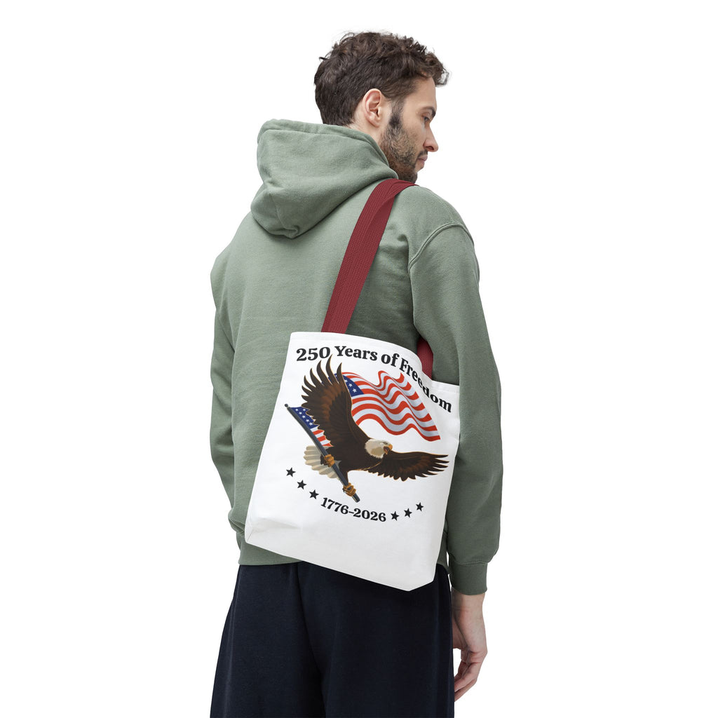 America 250th Anniversary Eagle | White Tote Bag