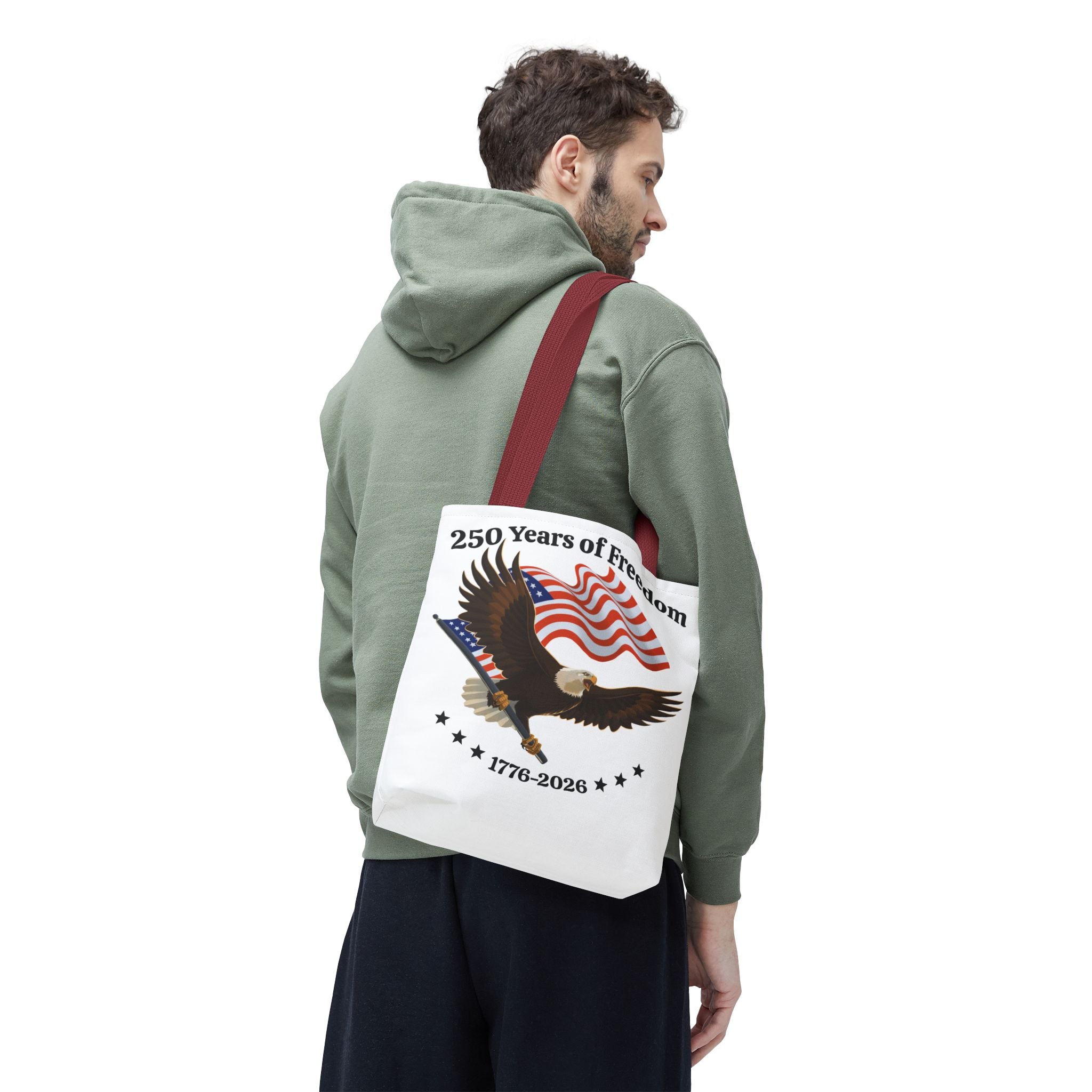 America 250th Anniversary Eagle | White Tote Bag
