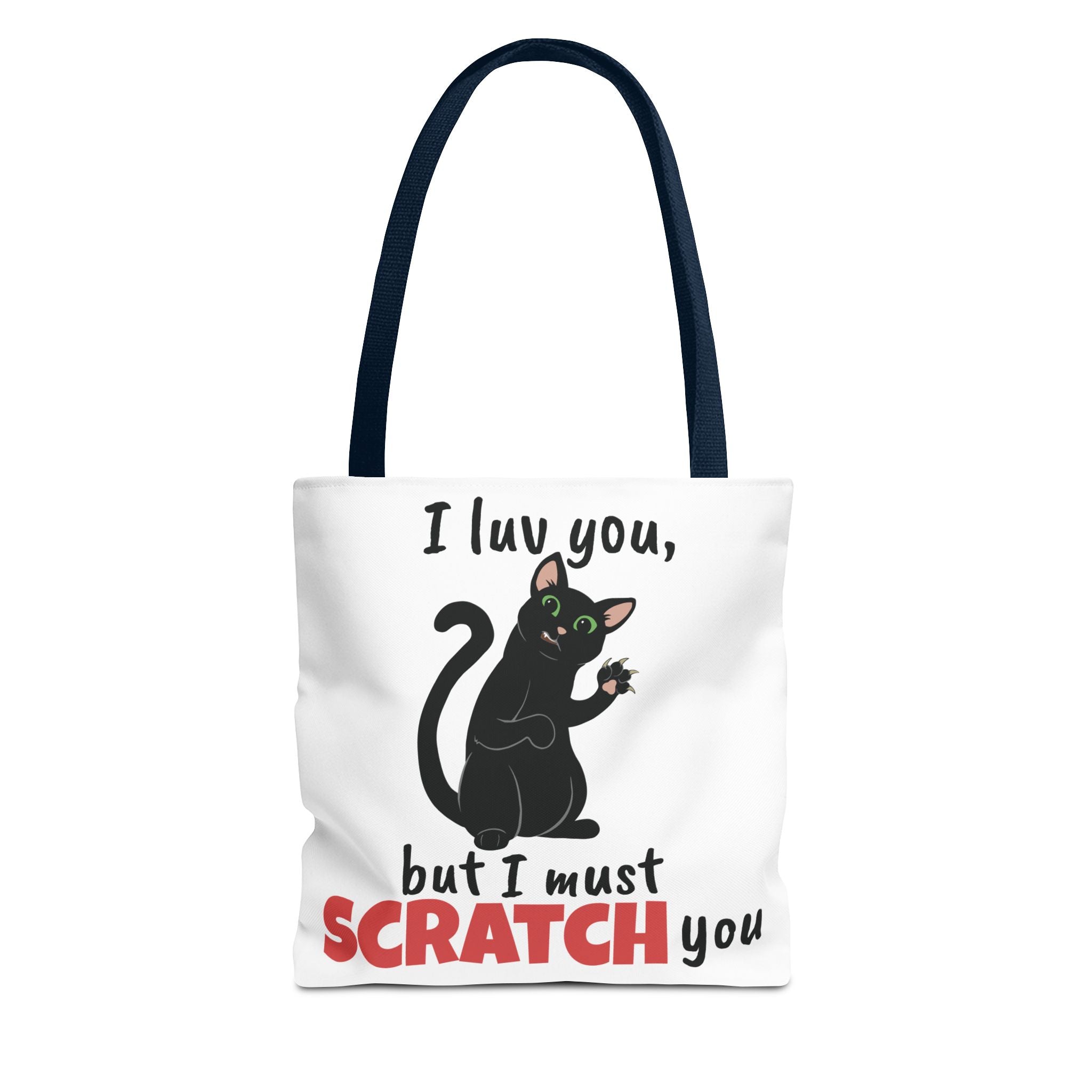 Cats Scratch Tote Bag | Funny Cat Design Bag for Cat Lovers