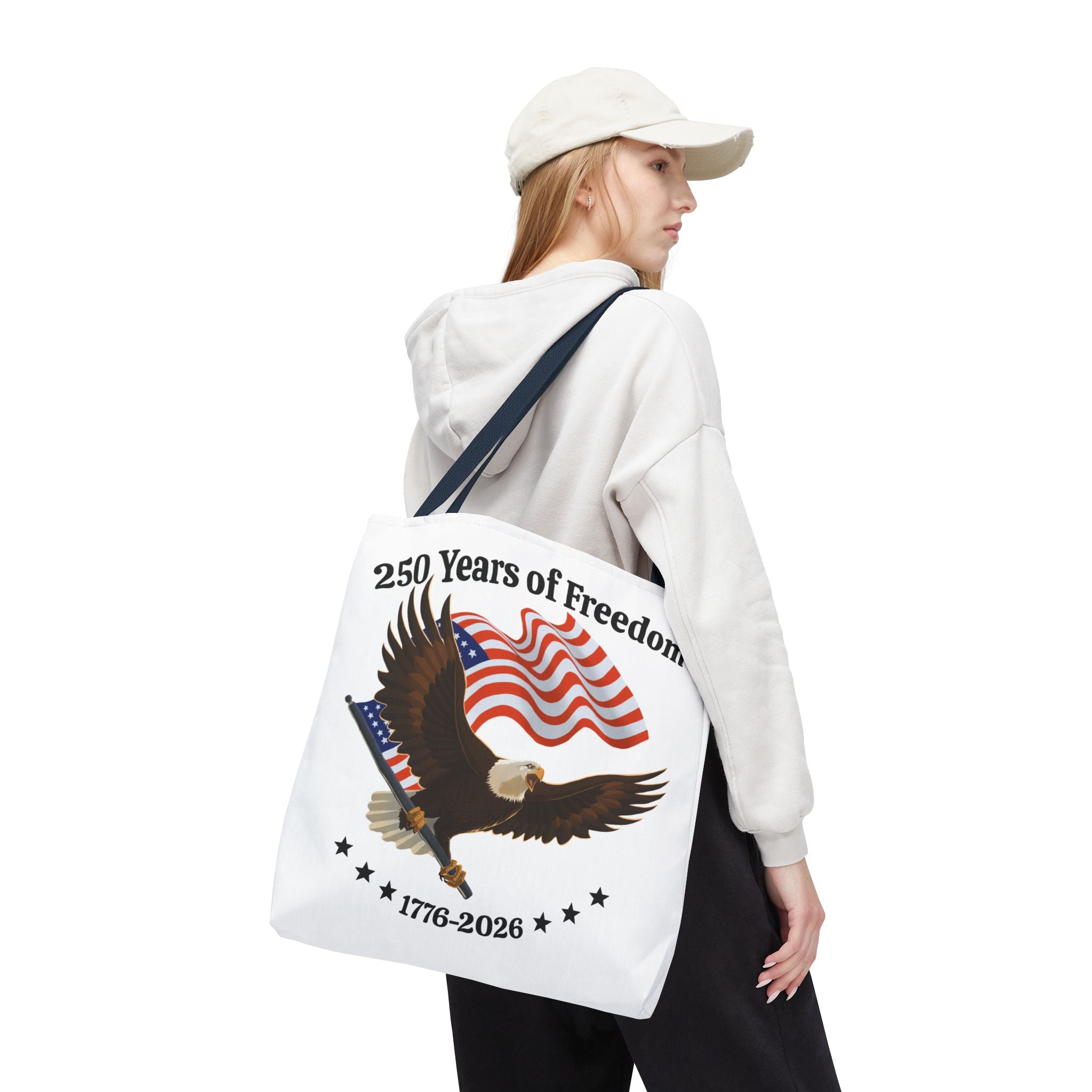 America 250th Anniversary Eagle | White Tote Bag