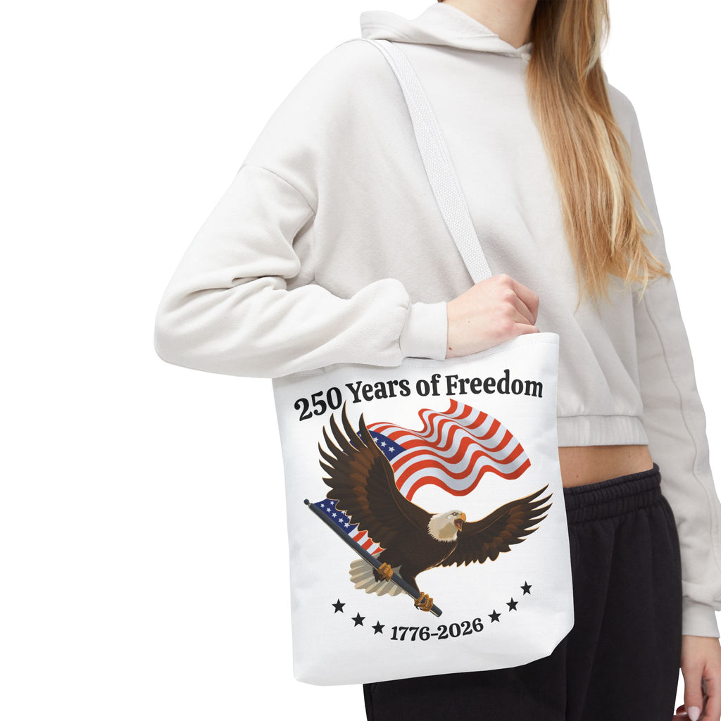 America 250th Anniversary Eagle | White Tote Bag