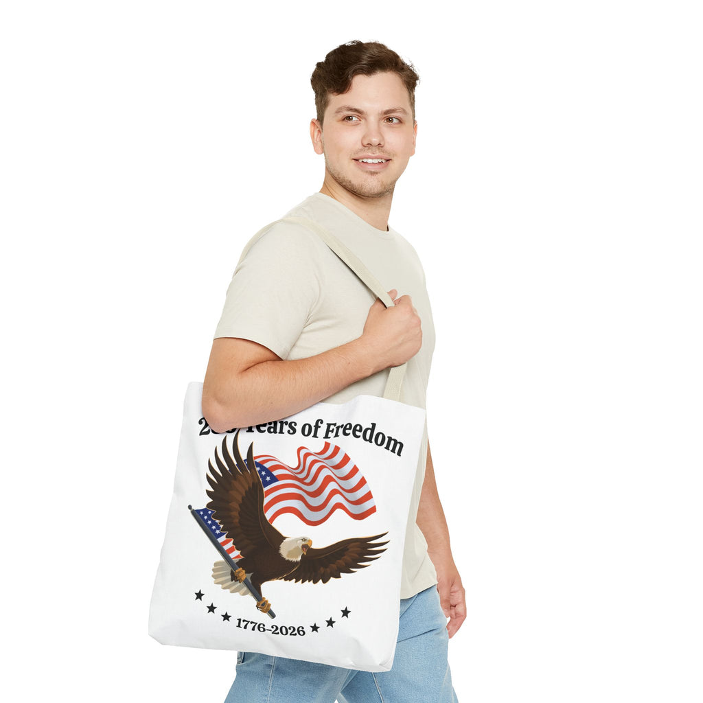 America 250th Anniversary Eagle | White Tote Bag