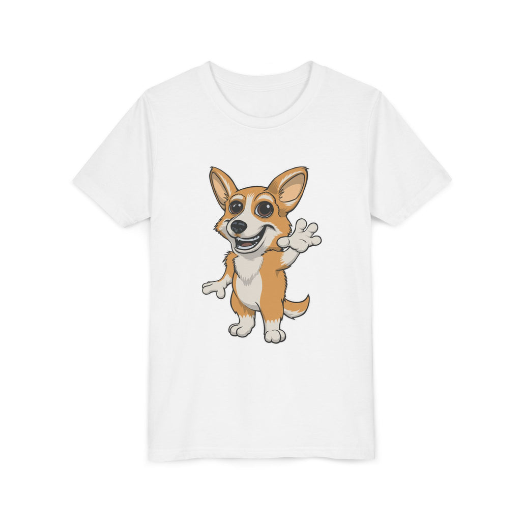 Cartoon Corgi Kids T-Shirt | Cute Dog Lover Tee for Boys & Girls