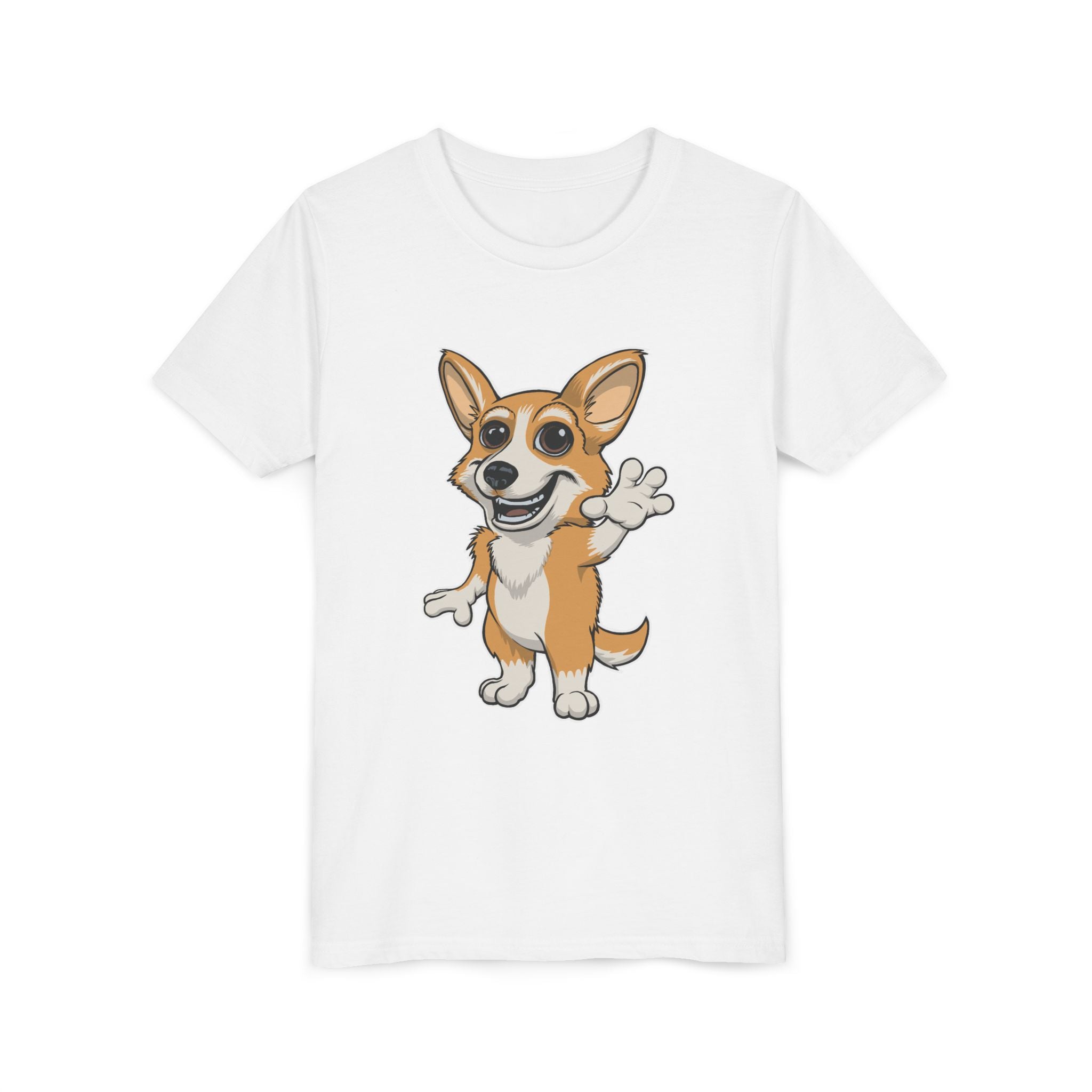 Cartoon Corgi Kids T-Shirt | Cute Dog Lover Tee for Boys & Girls
