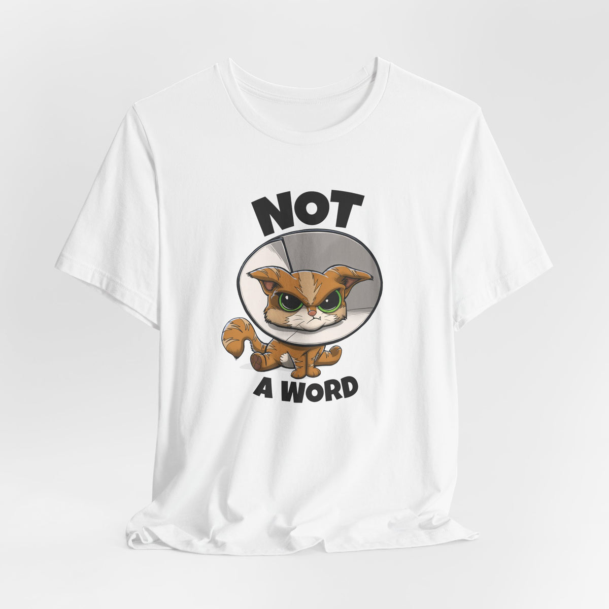 Not a Word | Angry Conehead Cat Unisex Tee