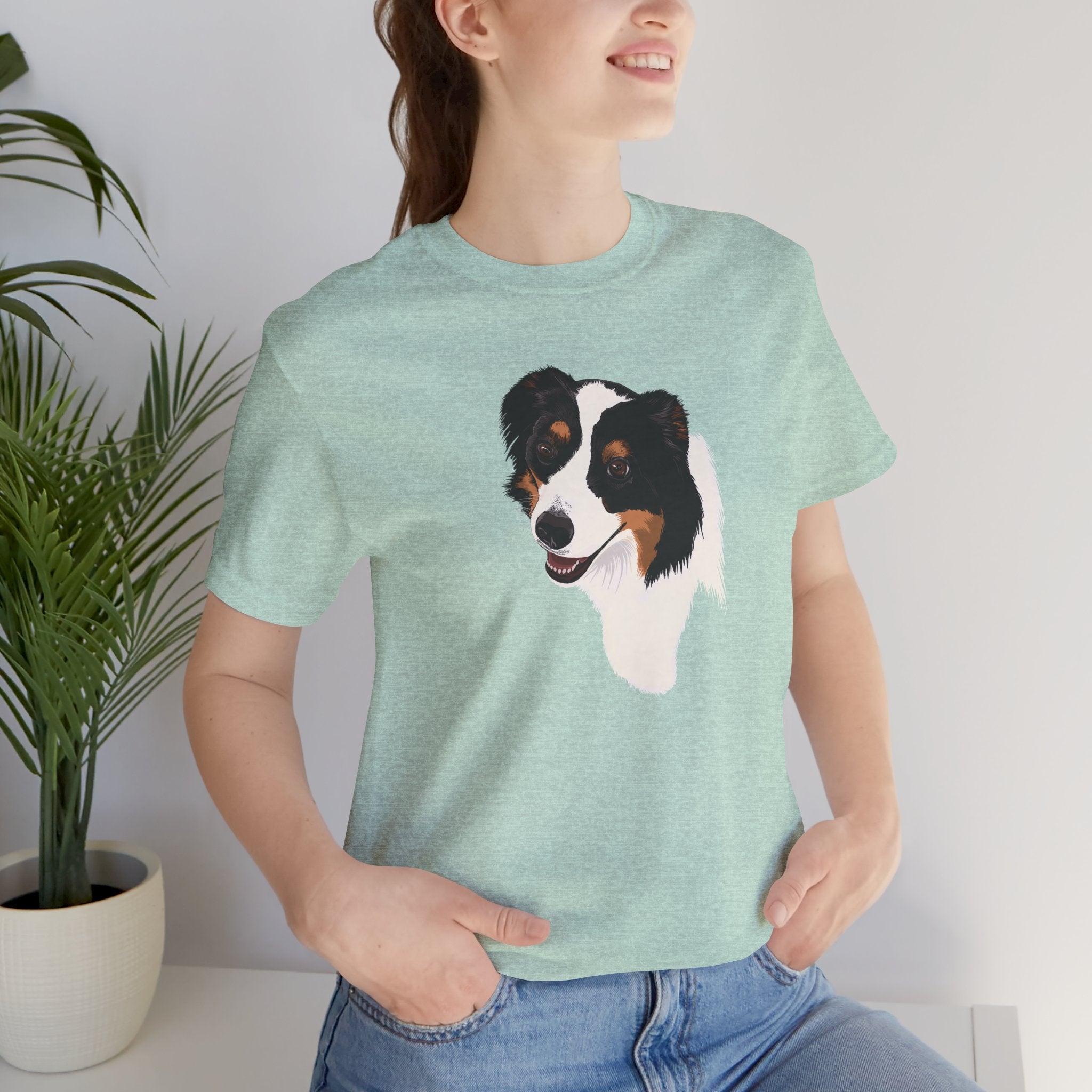 Loyal Sheepdog Portrait | Unisex T-Shirt