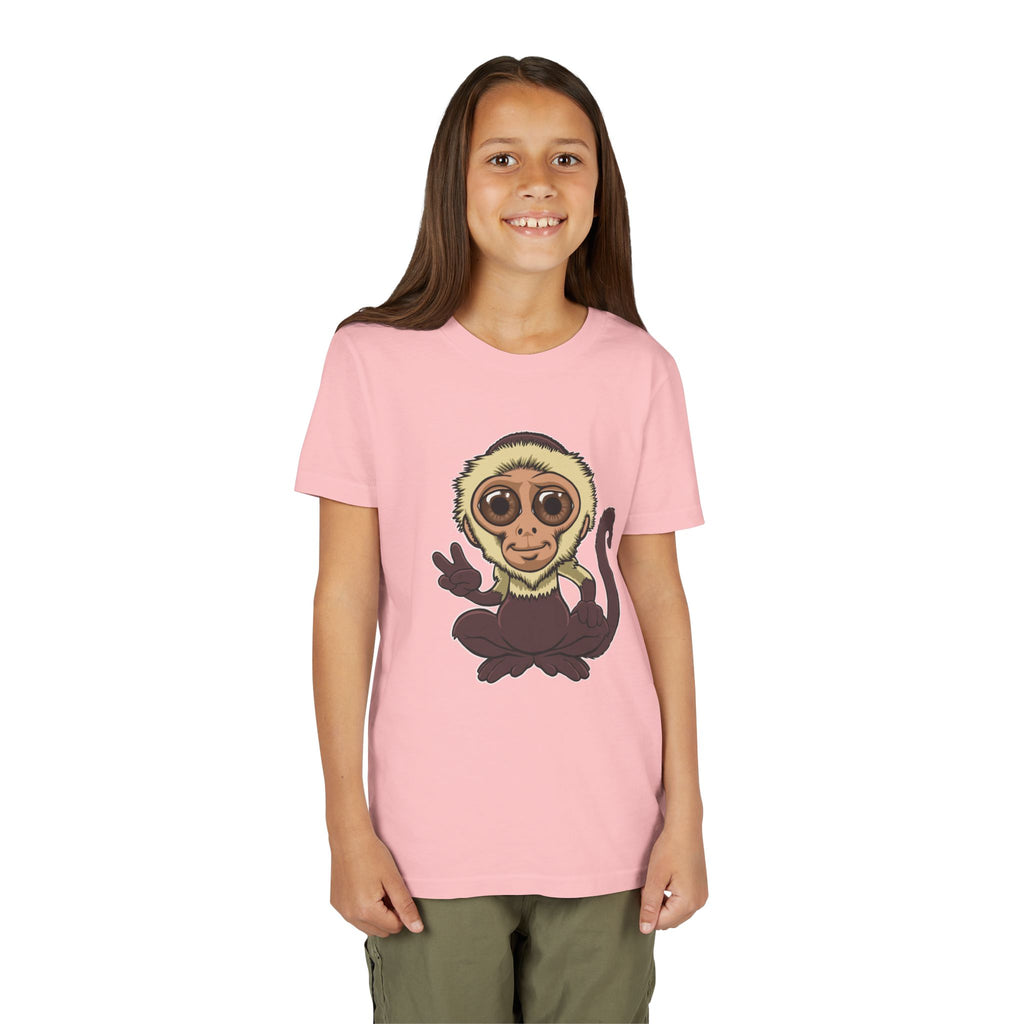 Cartoon Capuchin Kids T-Shirt | Cute Monkey Tee for Boys & Girls