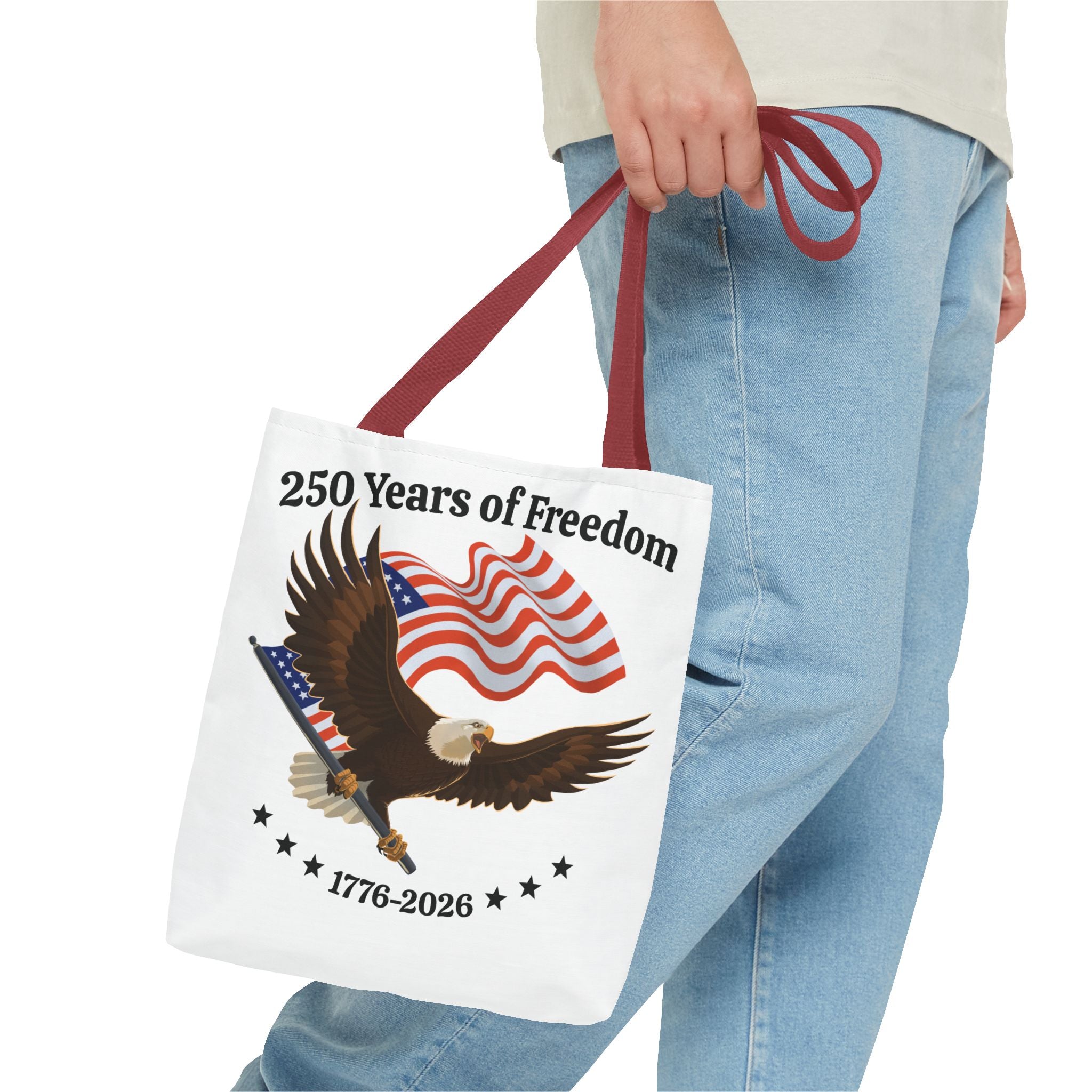 America 250th Anniversary Eagle | White Tote Bag