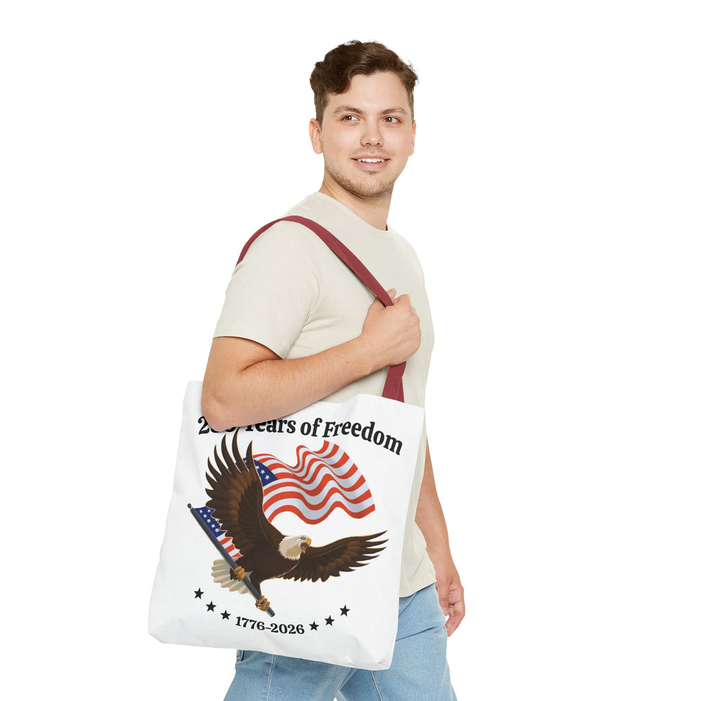 America 250th Anniversary Eagle | White Tote Bag